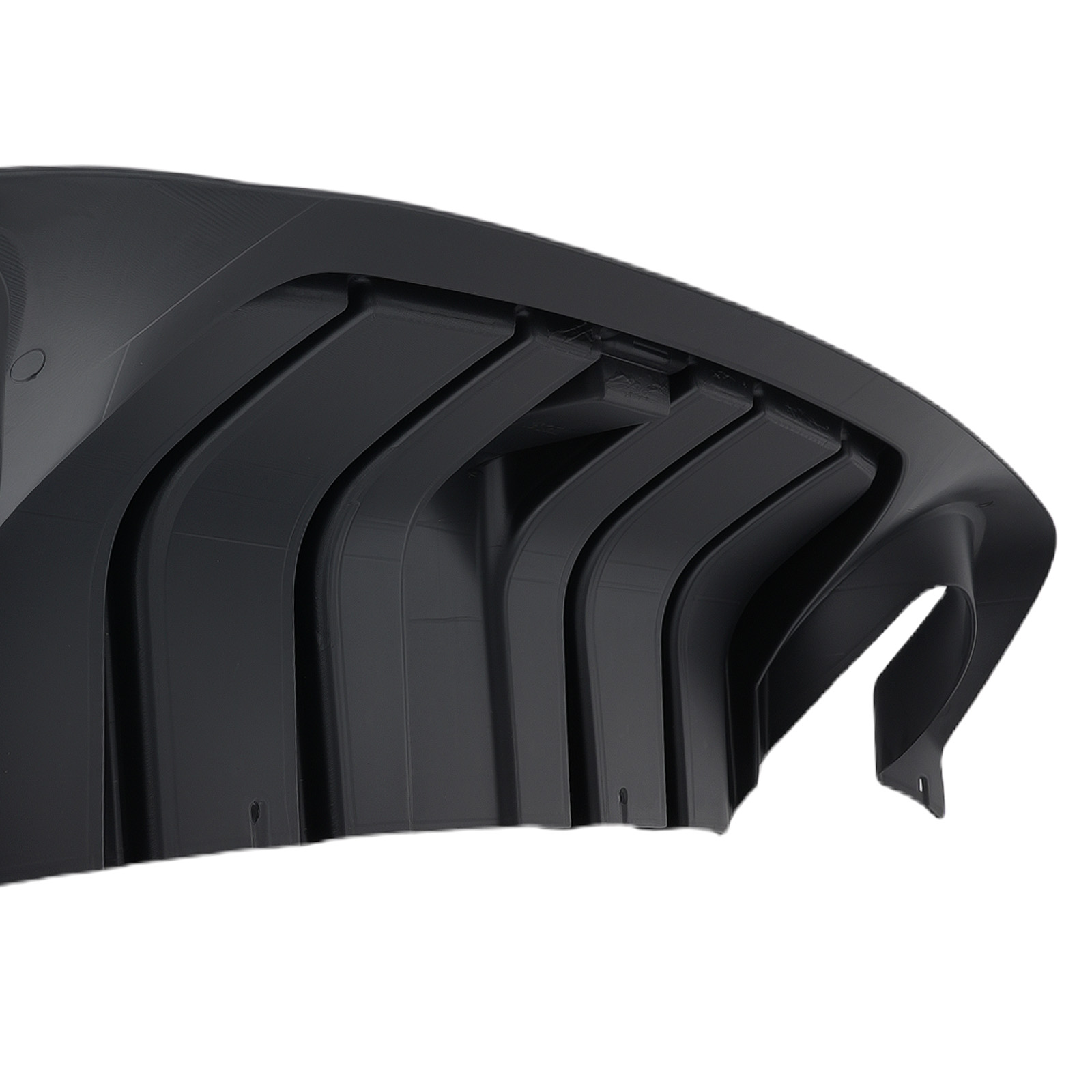 Gloss Black Rear Bumper Diffuser W/LED Light Brake For 2018-2023 Infiniti Q50