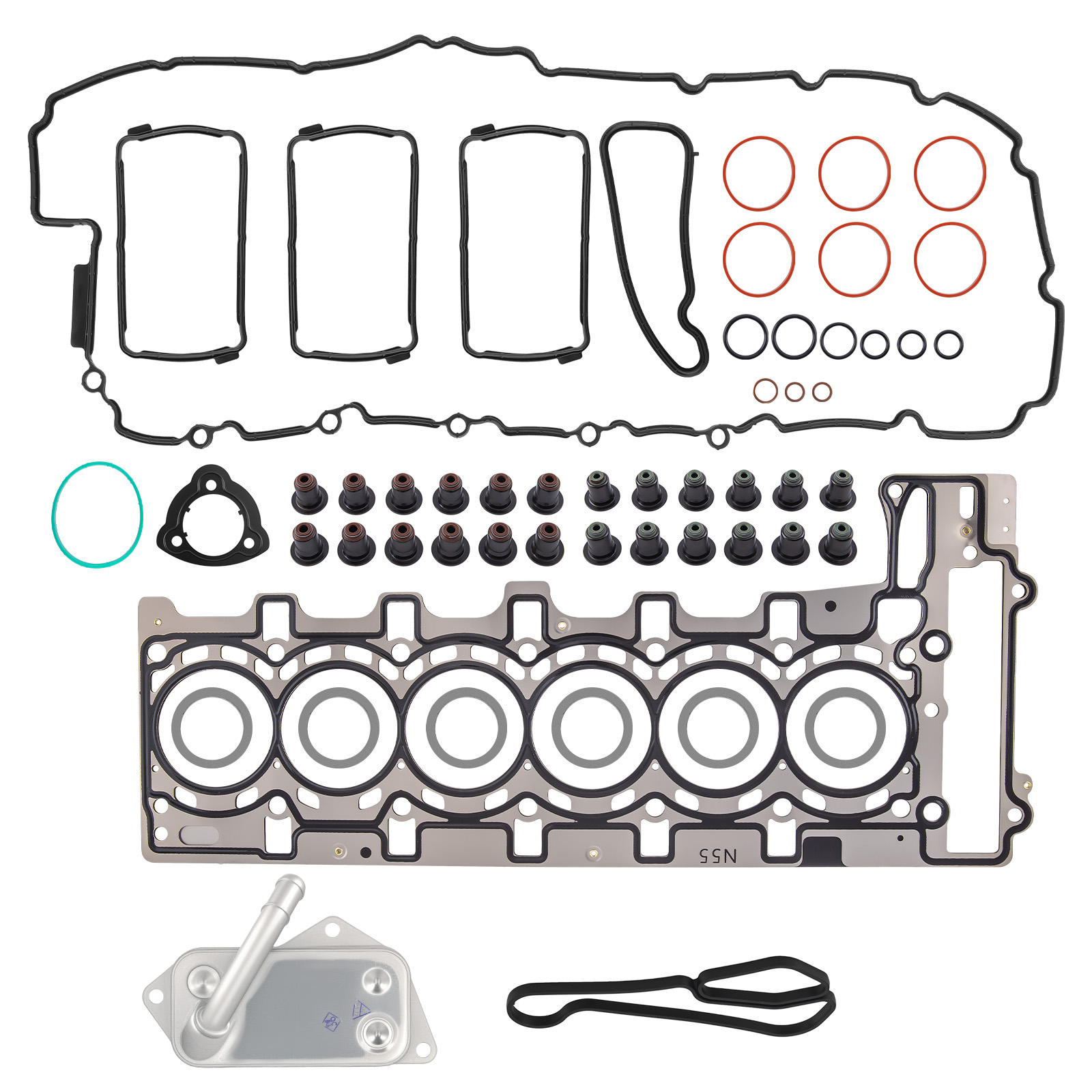 N55 Engine Gasket Kit Including Oil Cooler for BMW F10 535i 2010-2016