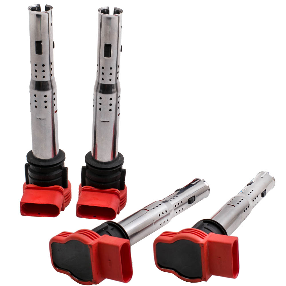 4 PACKS Spark Ignition Coil Pack For Audi TT MKII FWD 2.0T 2006 2007 2008 -2014