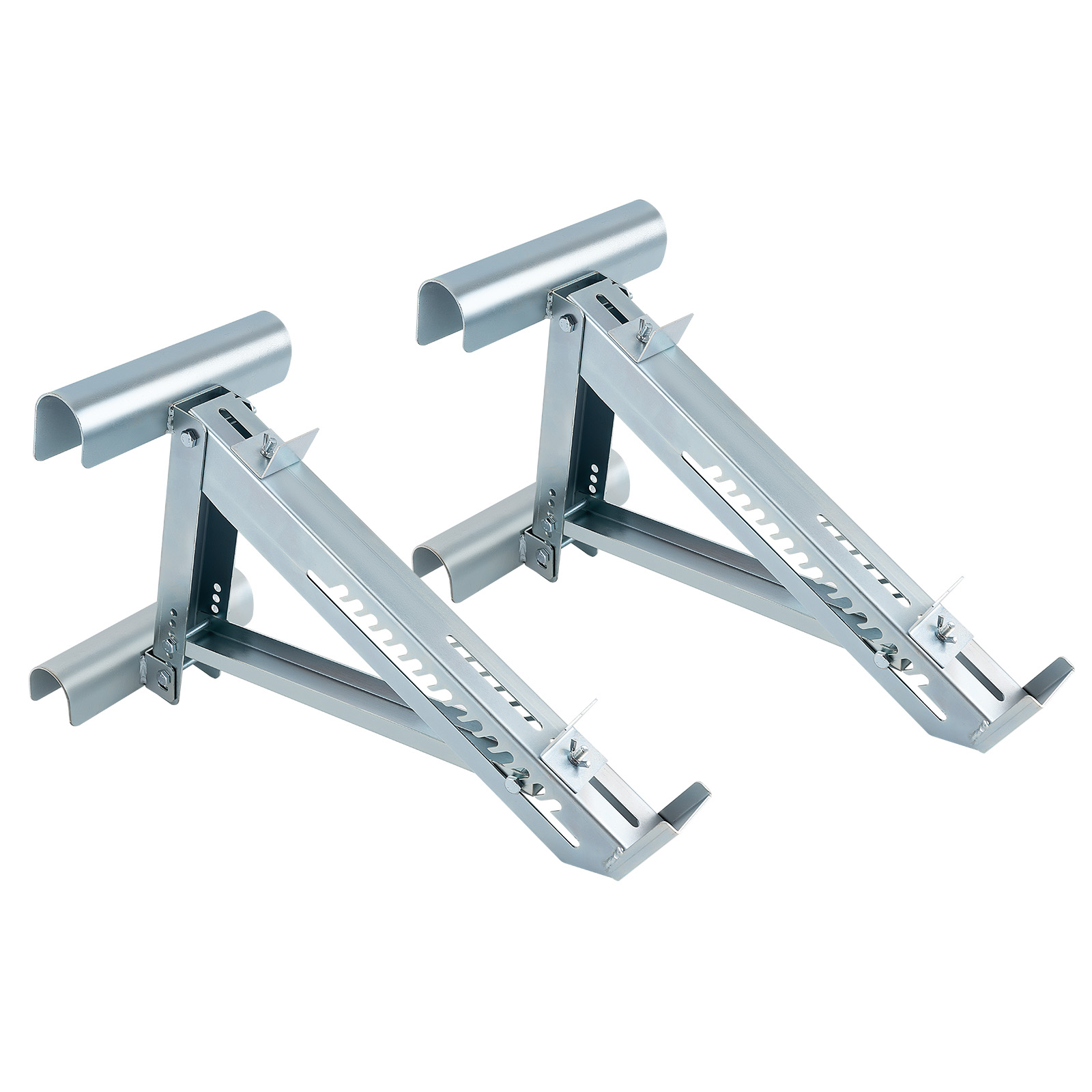 2pcs Ladder Work Platform Bracket 20in Wide 440lbs Load Adjustable Design