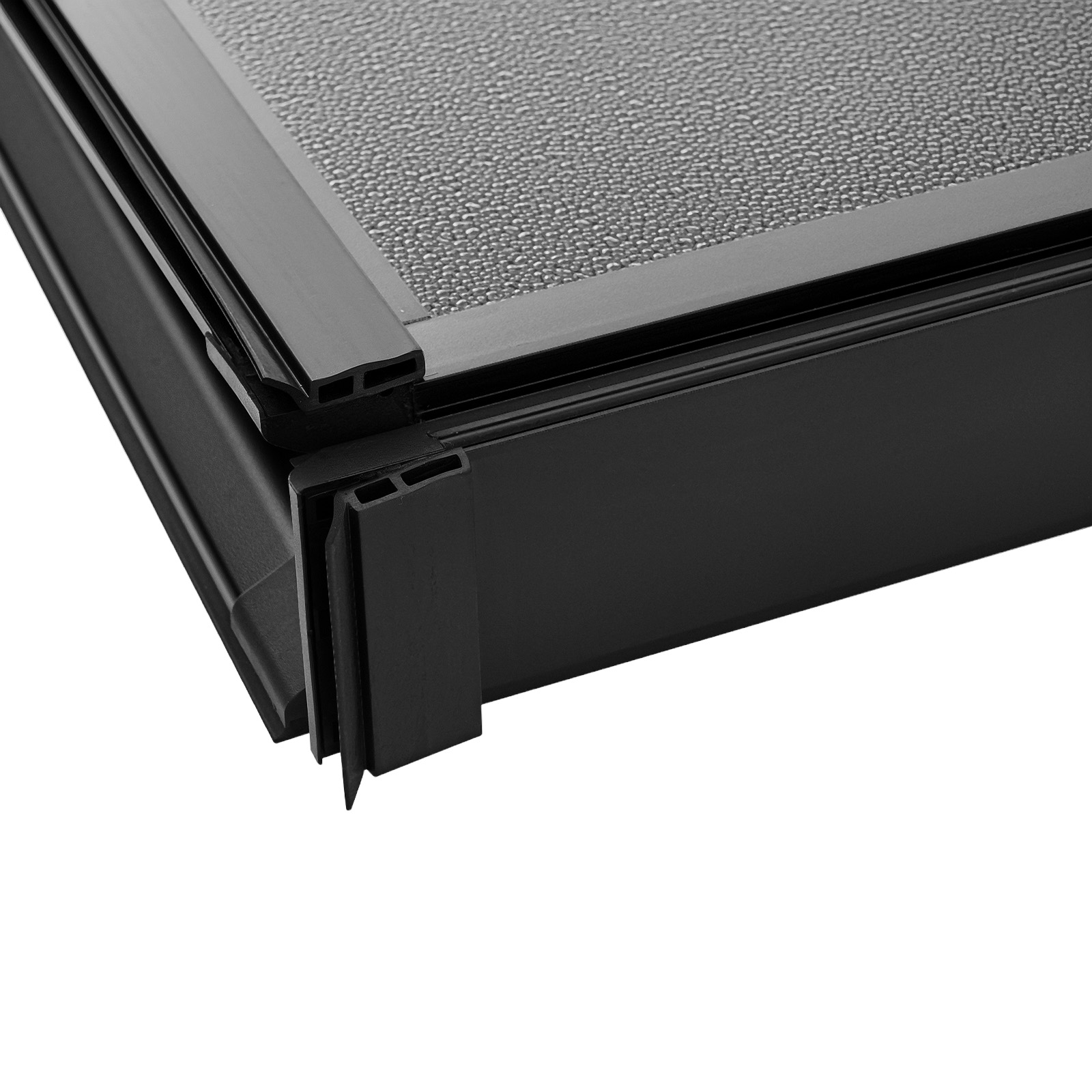 5.5Ft Hard Tri-Fold Tonneau Cover for Ford F-150 Supercrew 2015-2026 W/LED