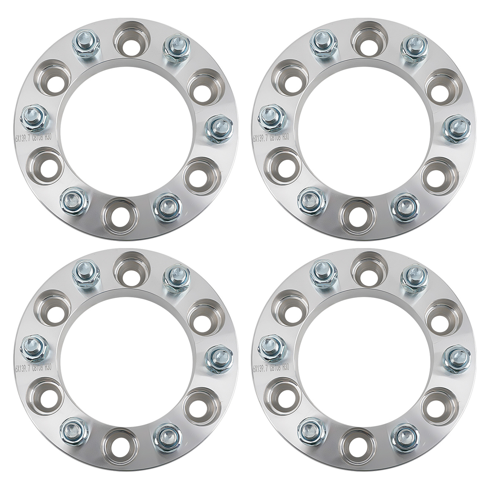 4x Entretoise de Roue 6x139.7mm 6 Studs for Isuzu Trooper Amigo i-350 Toyota