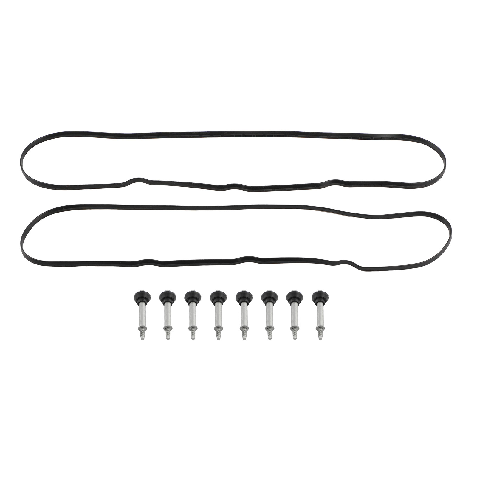 LH & RH Aluminum Valve Cover w/ Gasket & Bolt Kit for Chevy GMC Sierra 1999-2008