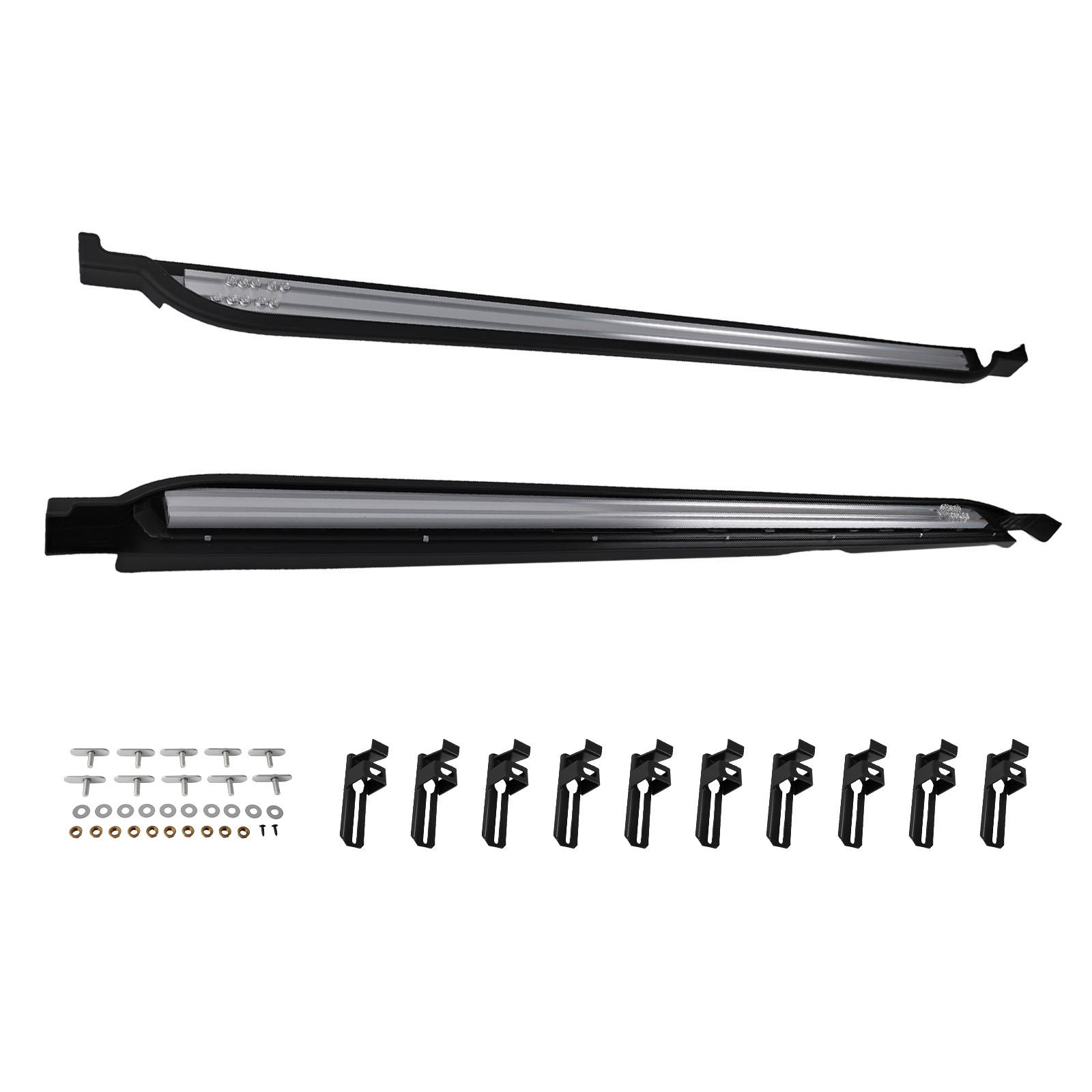 Running Boards Side Step Bars Non-Slip for VW Atlas 2018-24 Left&Right