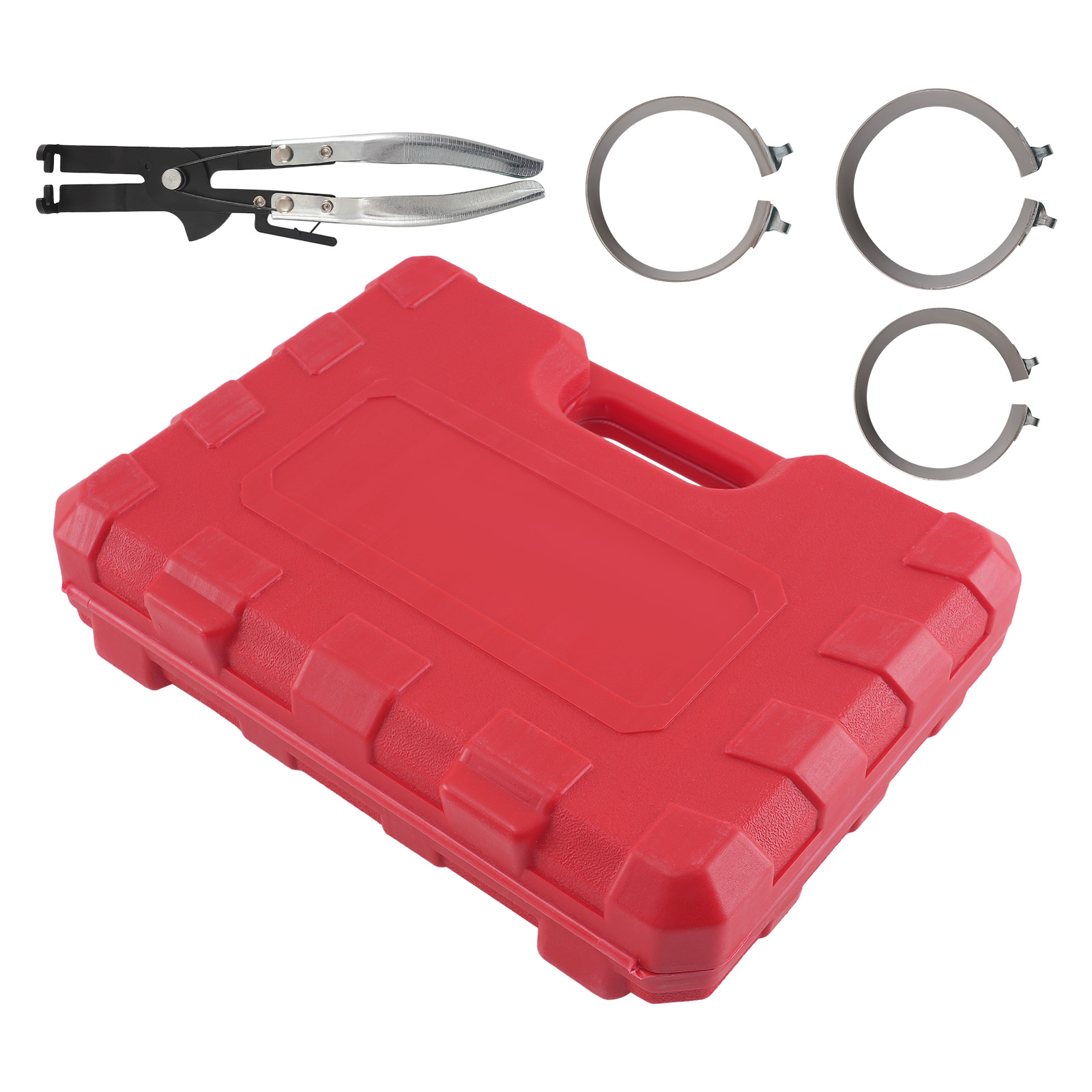 Engine Piston Ring Compressor Tool 73-111mm for Car Service 7PC Ratcheting