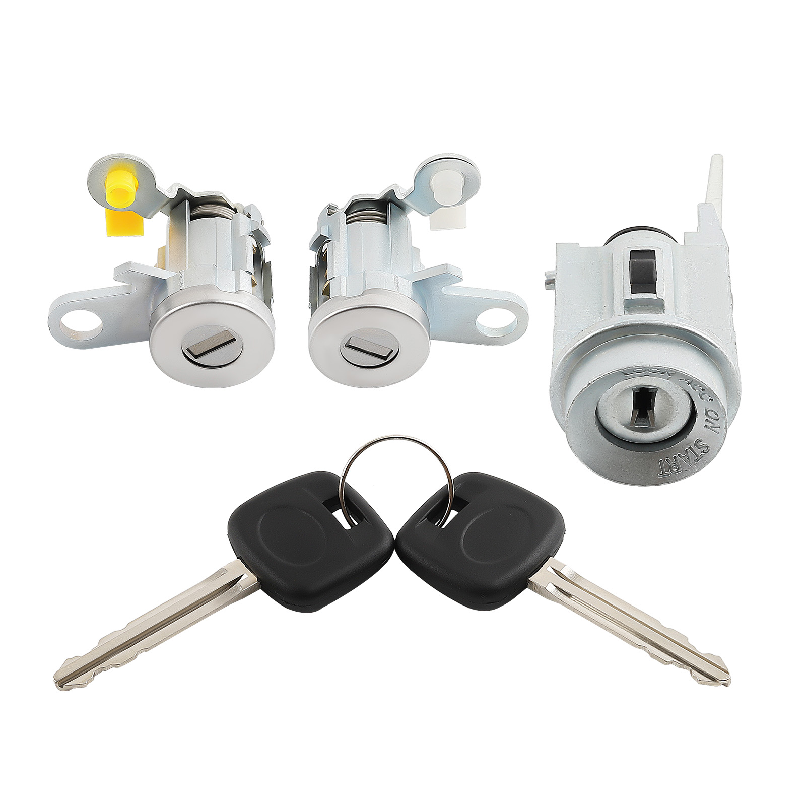 Door Lock Key Ignition Lock Cylinder Set for Toyota Tacoma 95-04 Matched 2 Keys