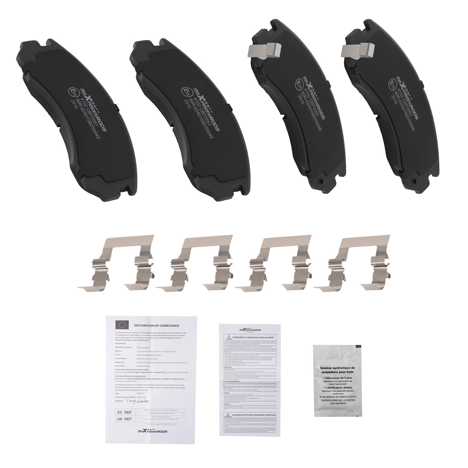Bremsbeläge Vorne for Mitsubishi Lancer IV V VII VIII 1995-2022 MR129103