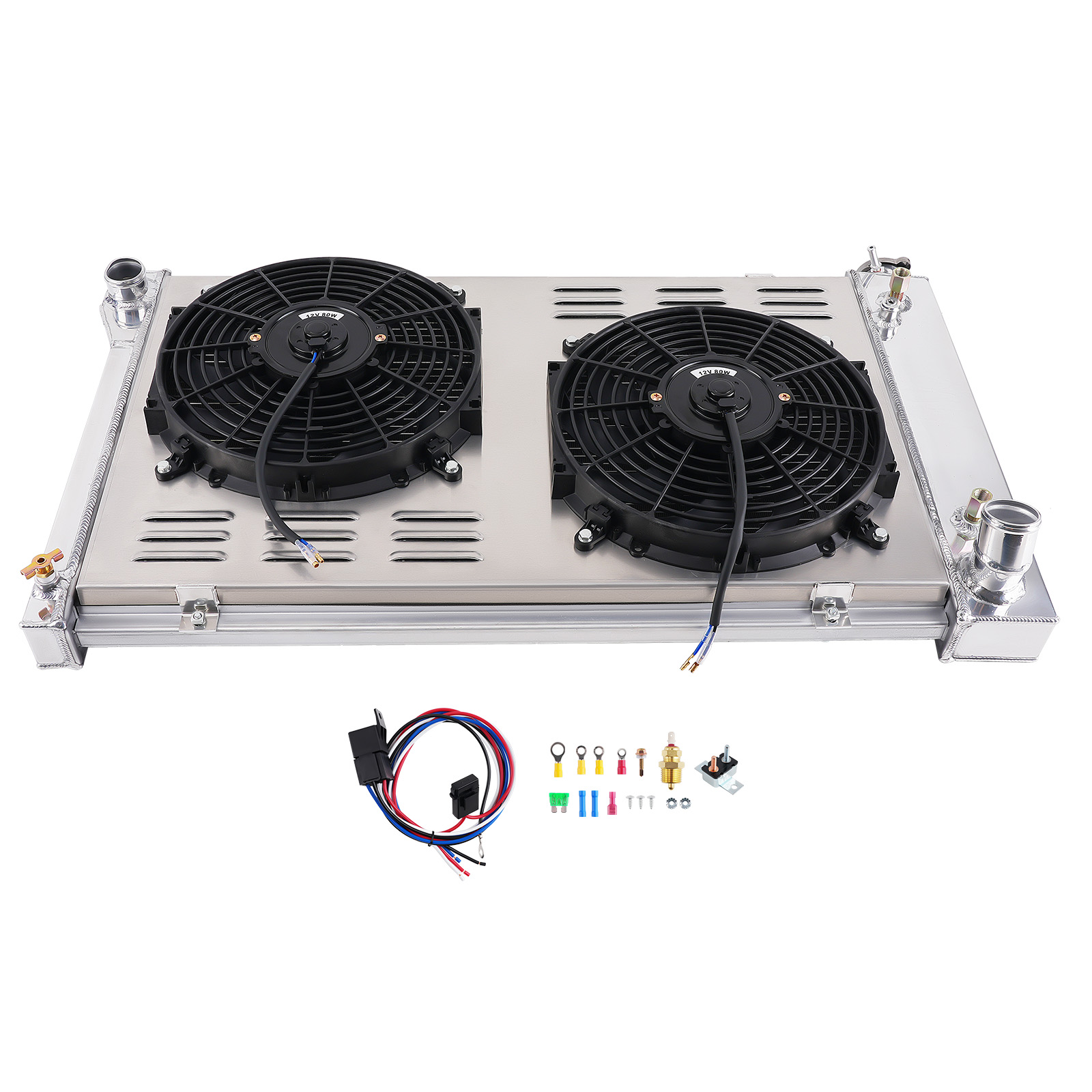 3 Row CrossFlow Radiator Shroud Fan for Chevrolet C/K Series 1967-1972 DPI369 AT