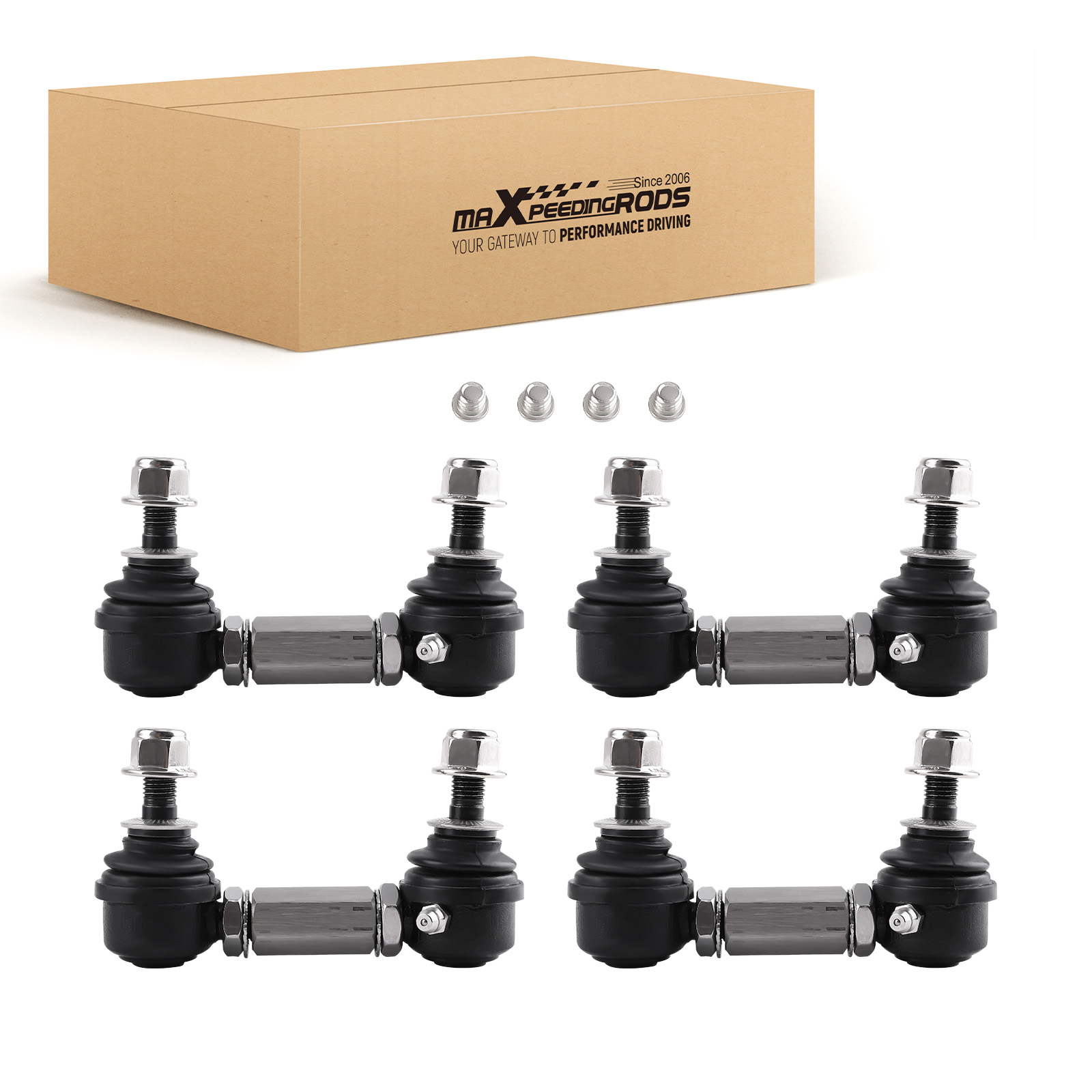 Suspension Front + Rear Sway Bar Links Adjustable Kits For 2006-2011 Honda Civic