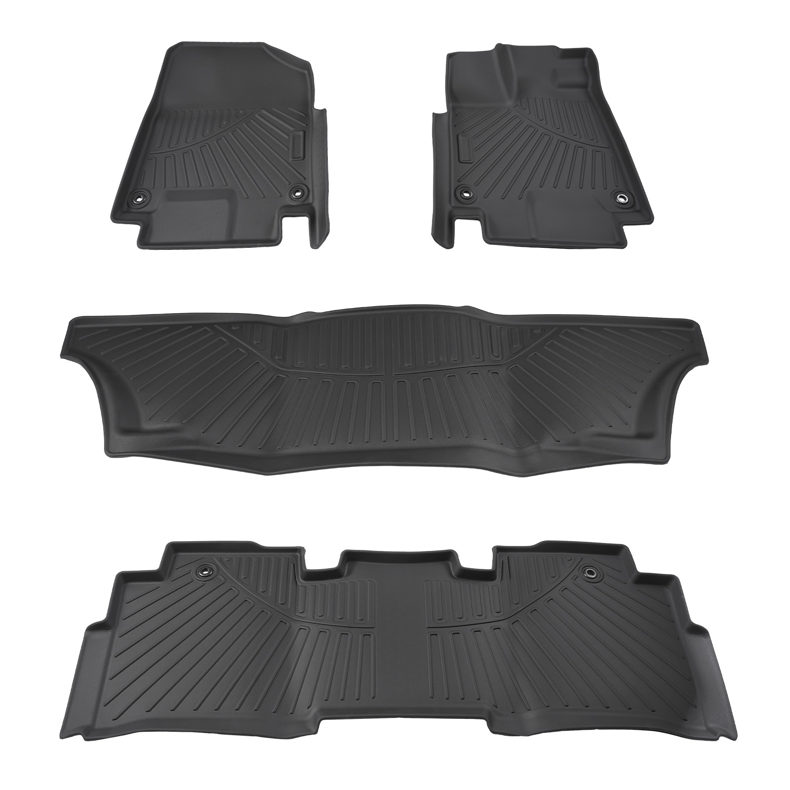 3 pcs Floor Mats Liners Set fit for Honda Odyssey 2018 2019 2020-2025 TPE Rubber