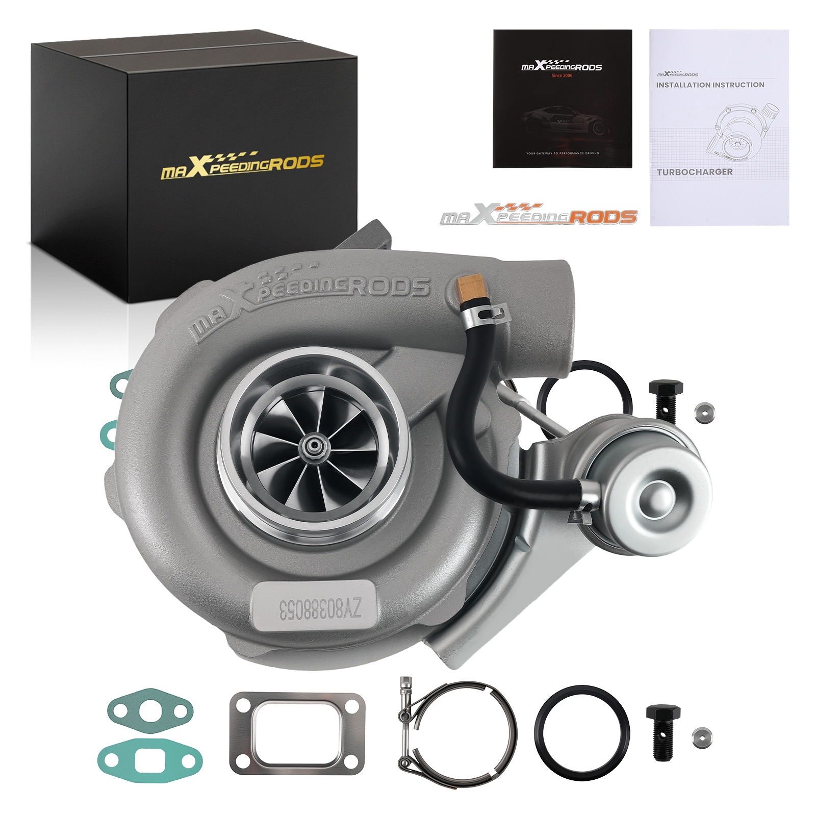 T3 A/R .63 A/R .50 V-Band T04E Turbo Turbocharger for 4 6 Cylinder par Billet