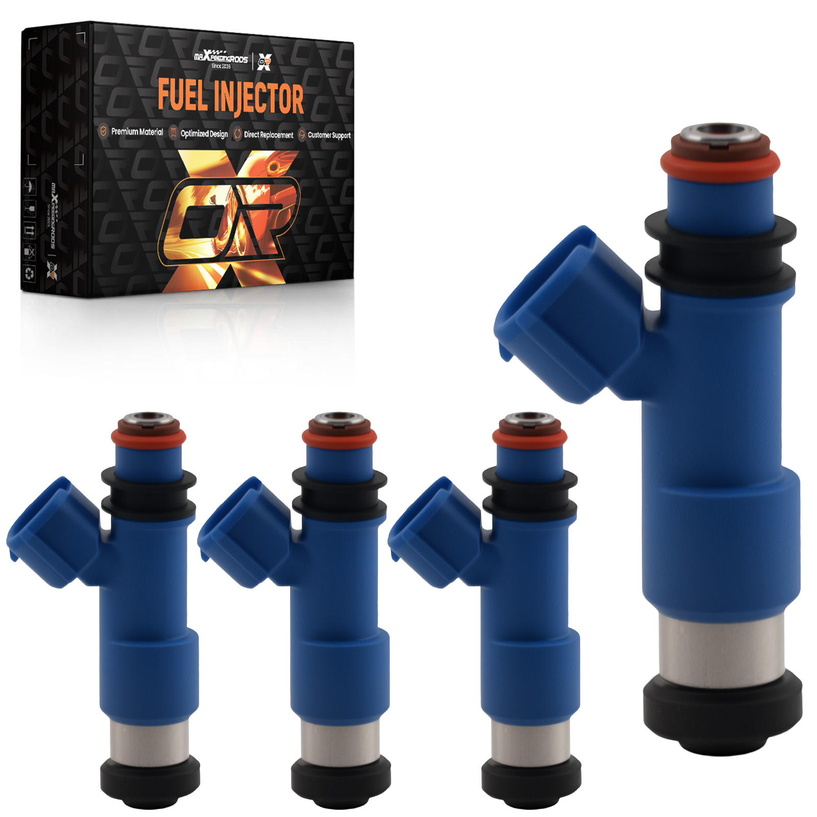 4PCS Fuel Injectors for Subaru WRX Forester XT 2.5L EJ255 2006-2014 16611-AA720