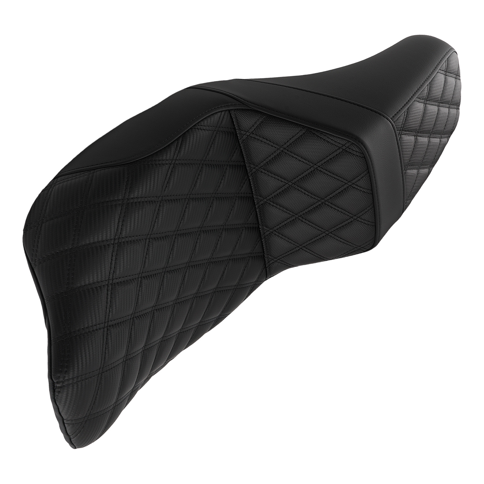 Full Stitch Two Up Seat for Harley Road Glide Touring 2009-2023 Black