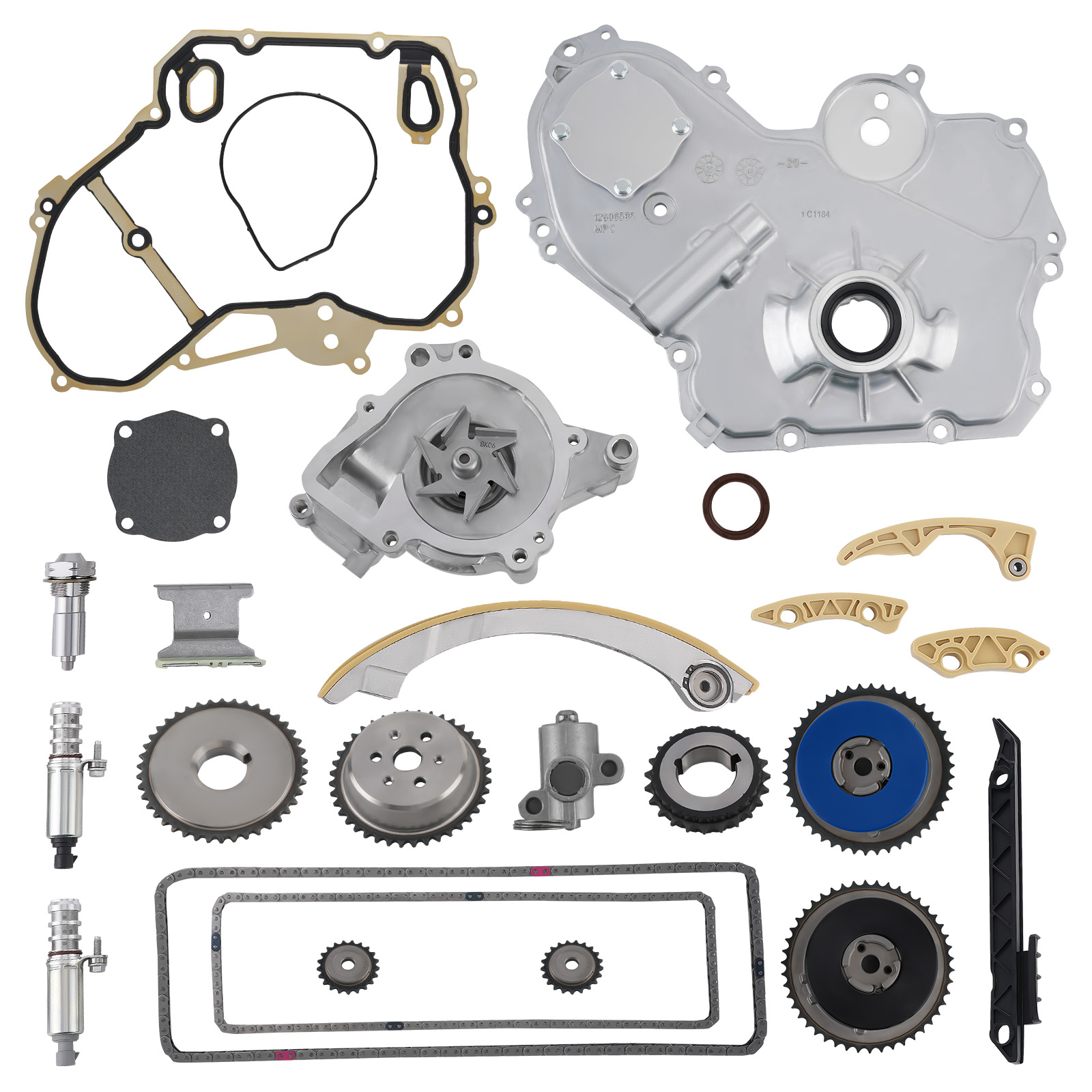 Timing Chain Water Pump Oil Pump Kit for GMC Ecotec 2.2L 2.4L 12608580 12655421