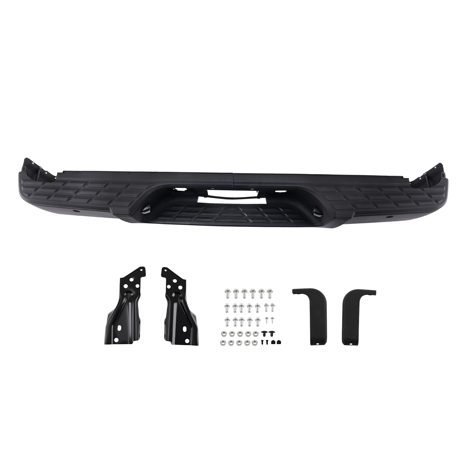 Black Rear Bumper Assembly for Sierra 1500 07-13 20899360-PFM Steel