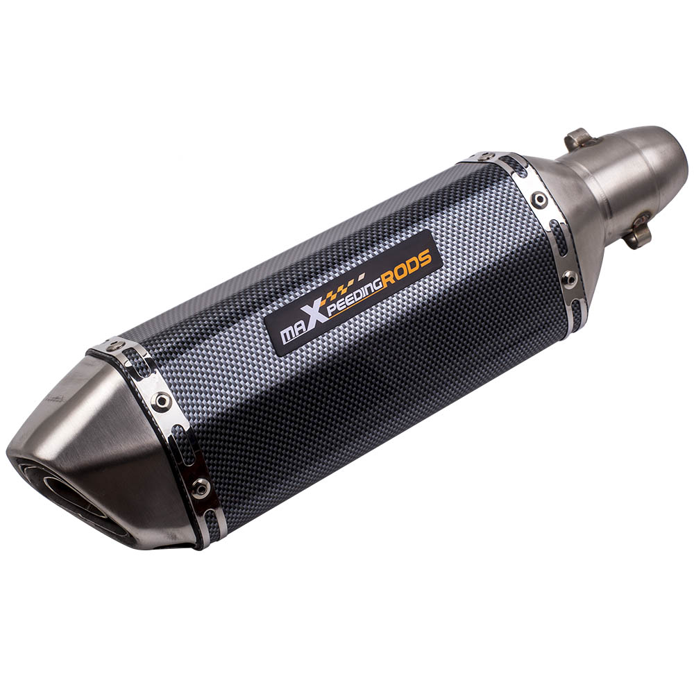 38-51mm Universal Motorcycle ATV Slip On Exhaust Muffler Silencer Pipe ...