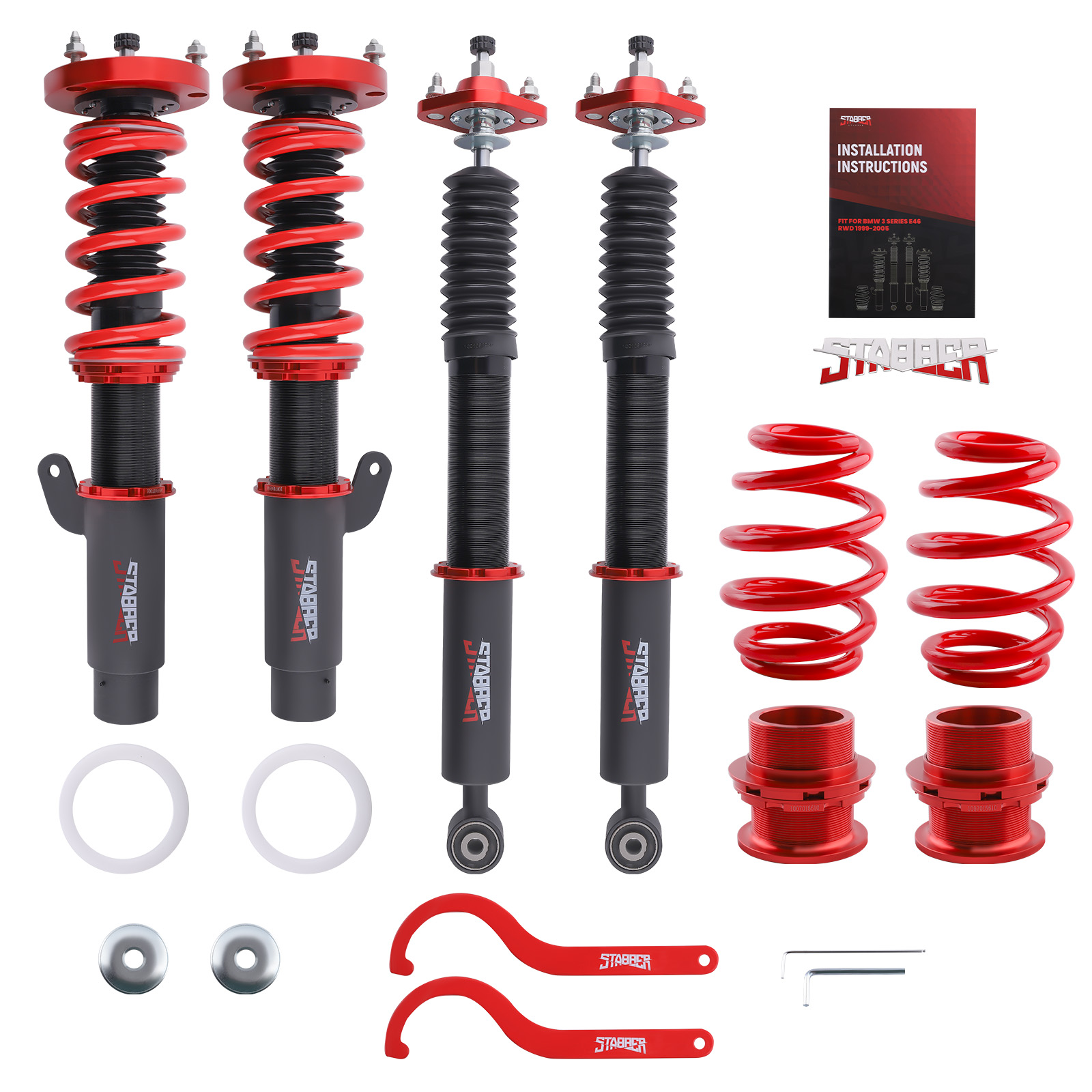 STABBER Coilover Lowering Kit for BMW E46 3 Series 320i 325i 328i 330i RWD 98-05