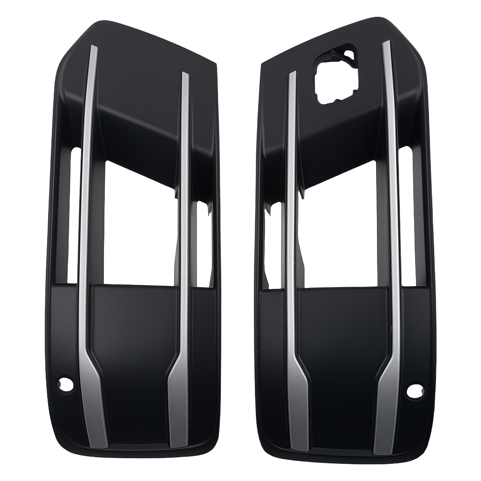 2PCS Front Fog Lamp Grille Cover for Audi Q7 2016-2019 4M0807681T 4M0807682T
