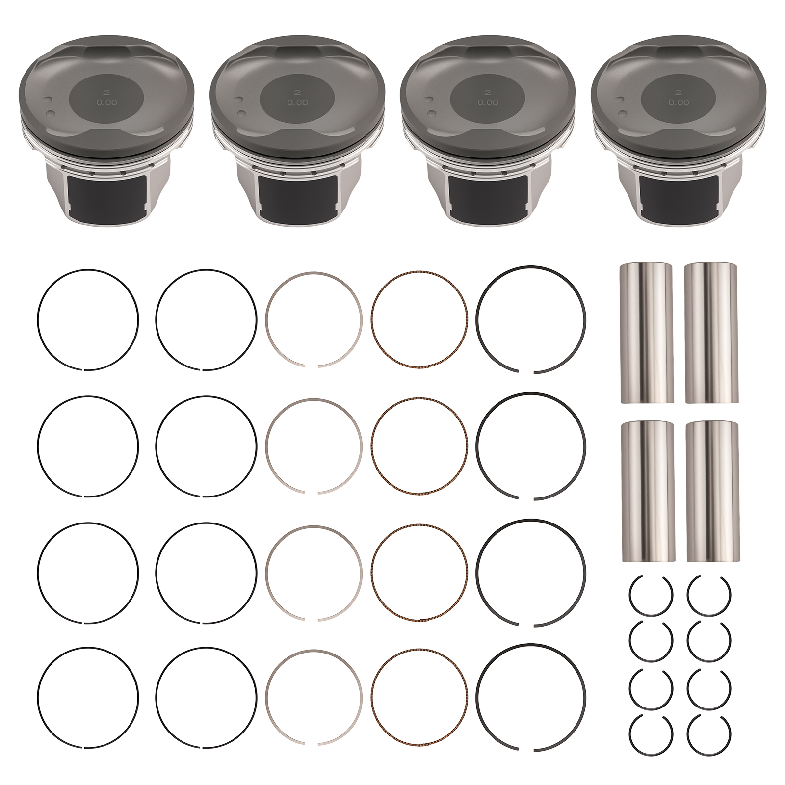 Pistons & Rings Kit For Toyota Camry RAV4 Scion tC Lexus 2007-2013 2.4L 2AZFE
