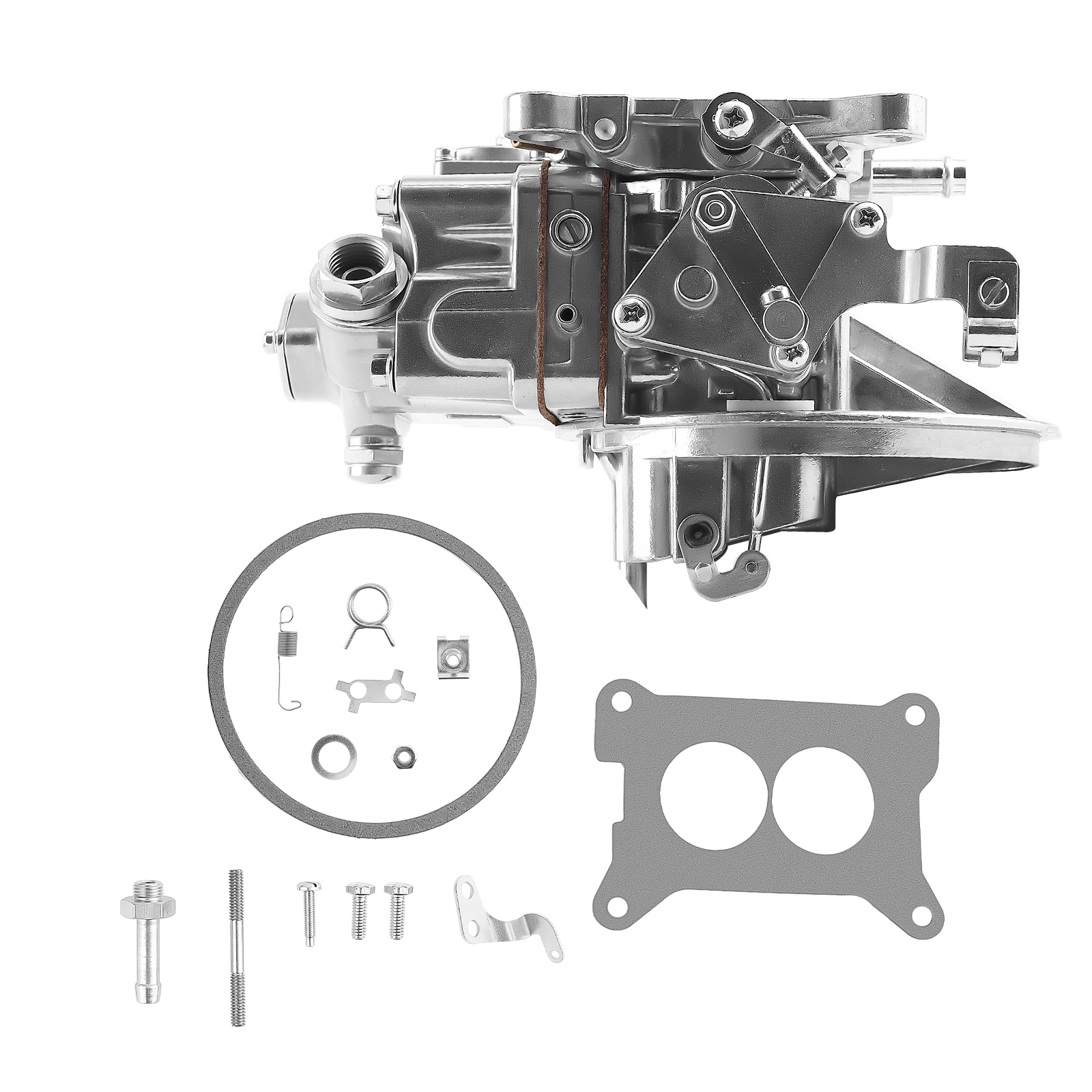 2 Barrel Carburetor Carb for 0-7448 350CFM Manual Choke Carby w/ Gasket