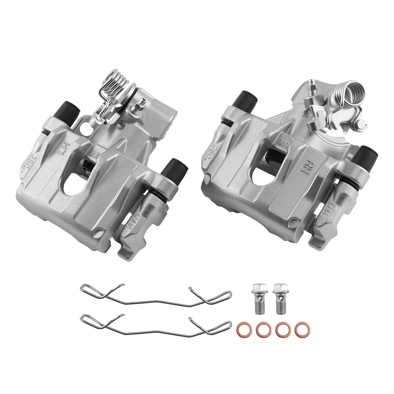 Rear Disc Brake Calipers w/Bracket for Mazda 3/Volvo C30 C70 S40 V50 19B2955A