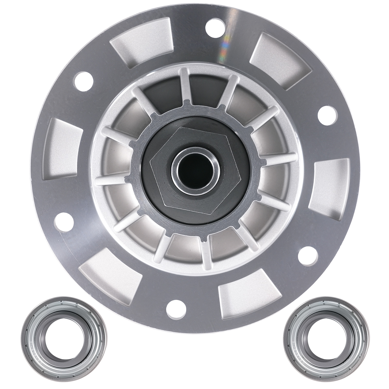 Mandrel Spindle Assembly for Bobcat Mower 4171231 4115850 4165023 Silver