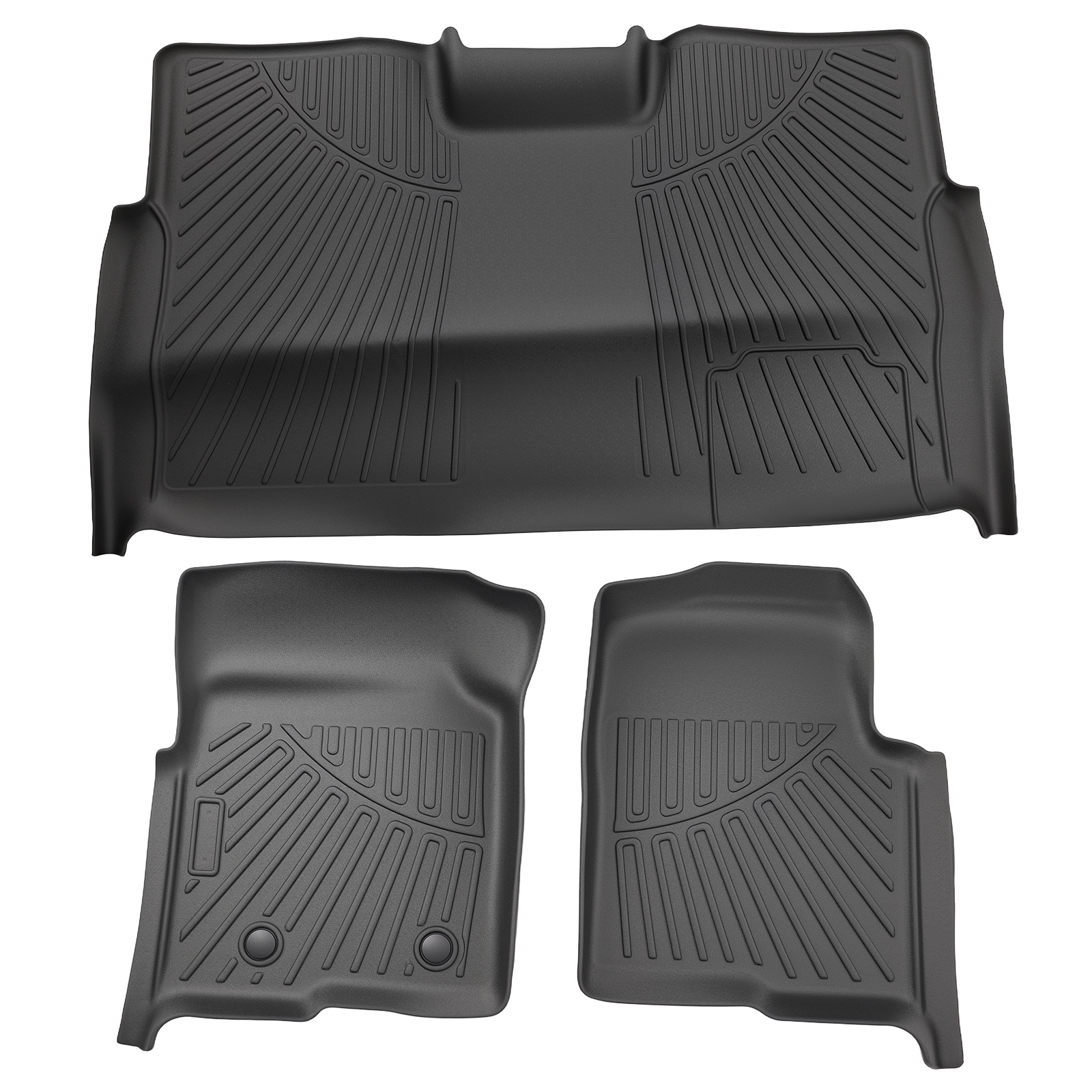 Floor Mats Liner for Ford F-150 SuperCrew Cab 2010-2014 Anti-Slip TPE Car Carpet