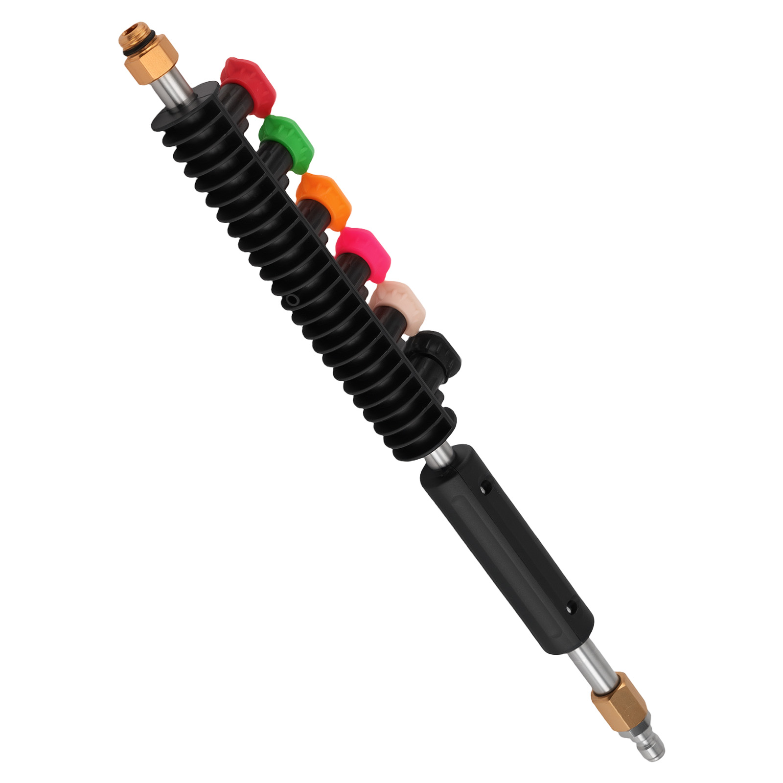 Pressure Washer Extension Wand 6 Tips Curved Wand for Pressure Washer Cleaning