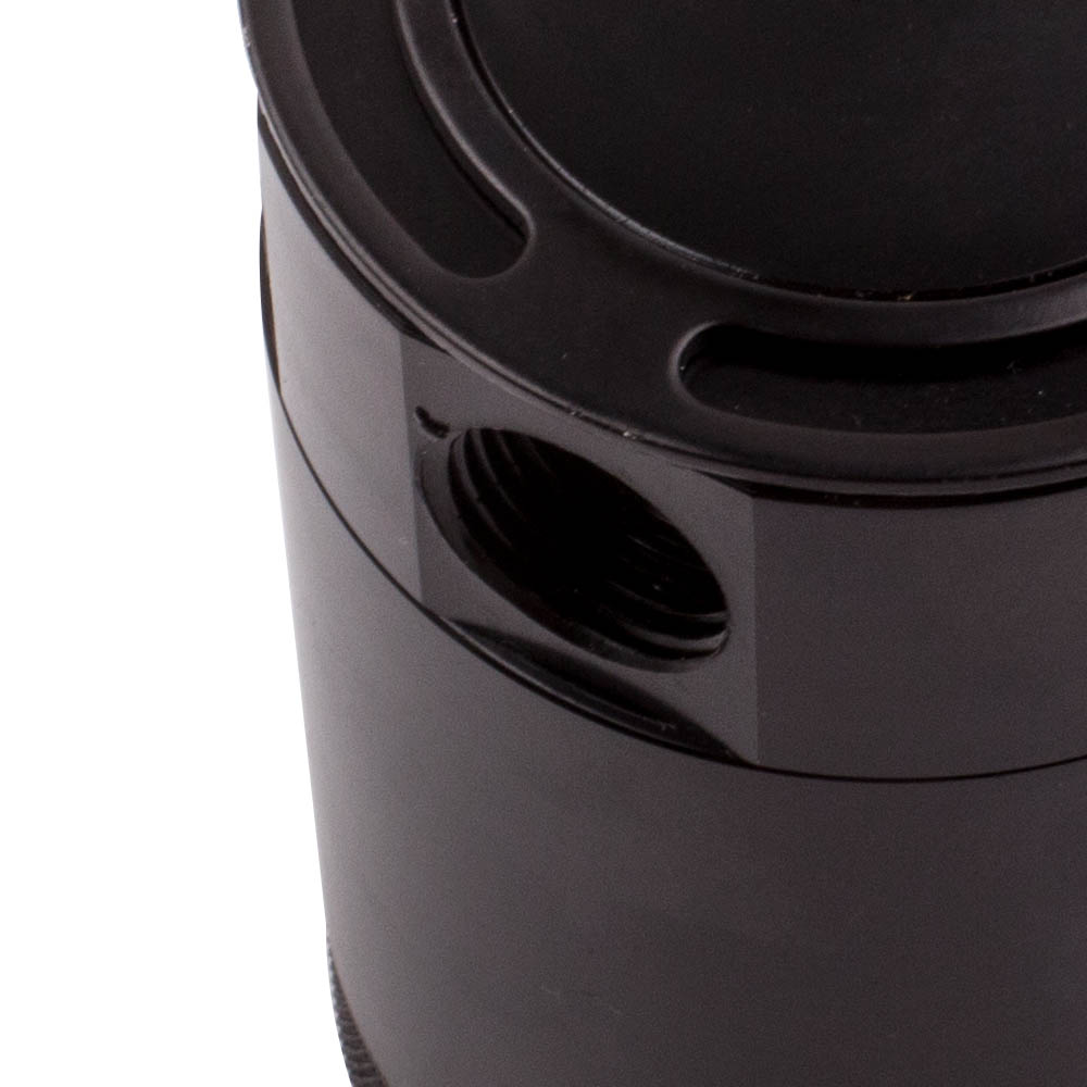 Racing Baffled 3-Port Oil Catch Can Tank Reservoir Air-Oil Separator Universal