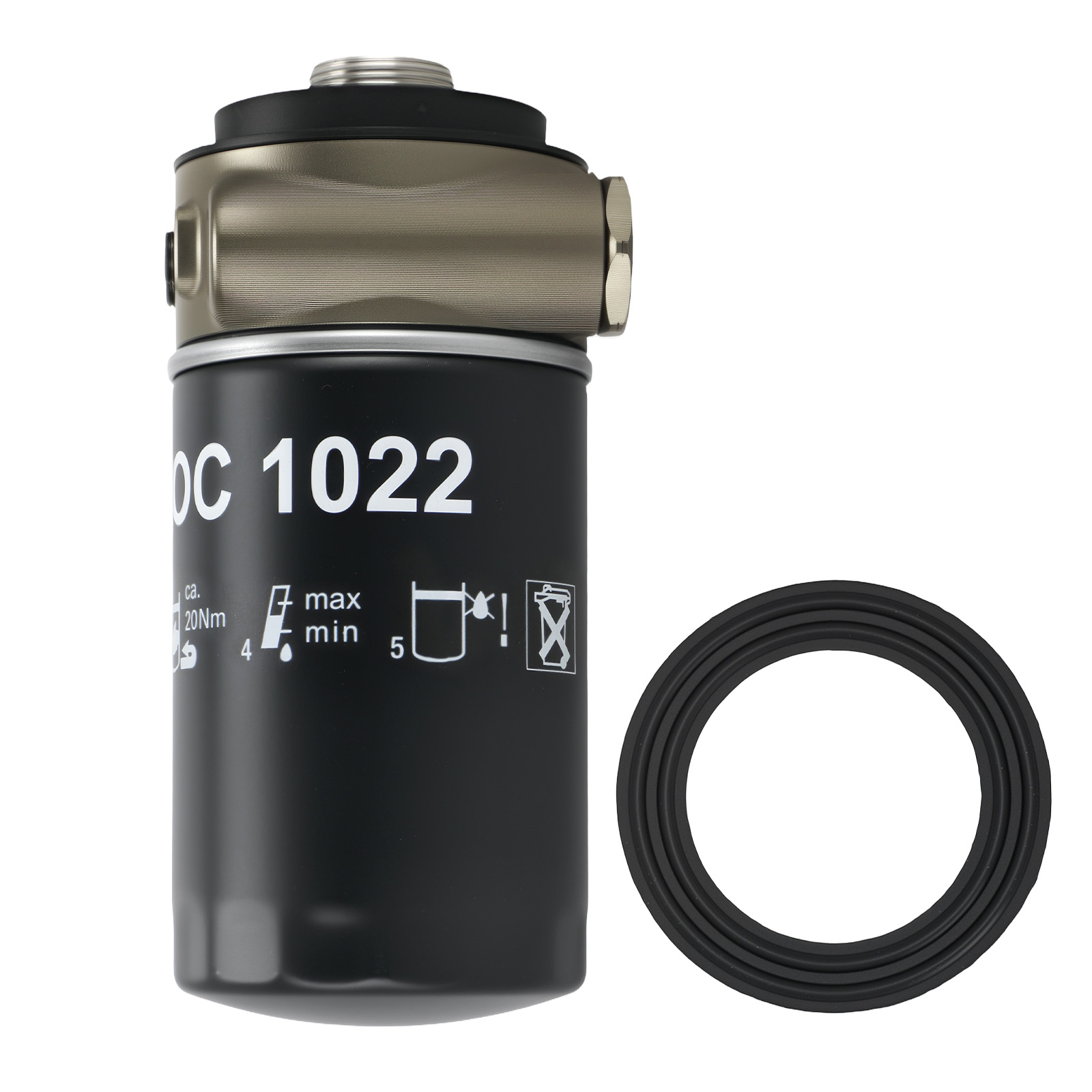 CNC Aluminum Oil Filter Adapter for Volkswagen Golf Audi Q3 Q5 AN10 EA888