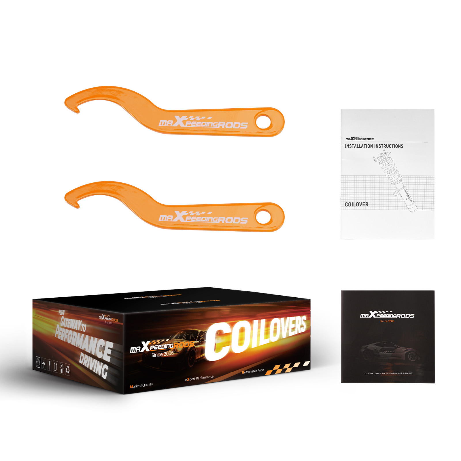 Doppelrohr Gewindefahrwerk for BMW 5 Series E60 550i 04-10 Sportfahrwerk Satz