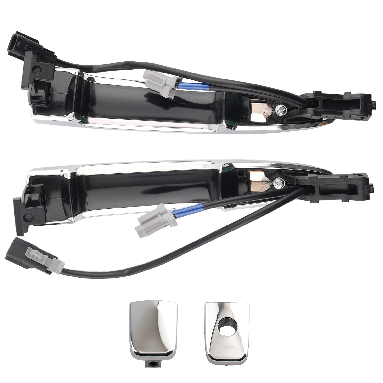 Front Outer Door Handle for Nissan Leaf 2011-2019 806451AA0A Silver Plastic