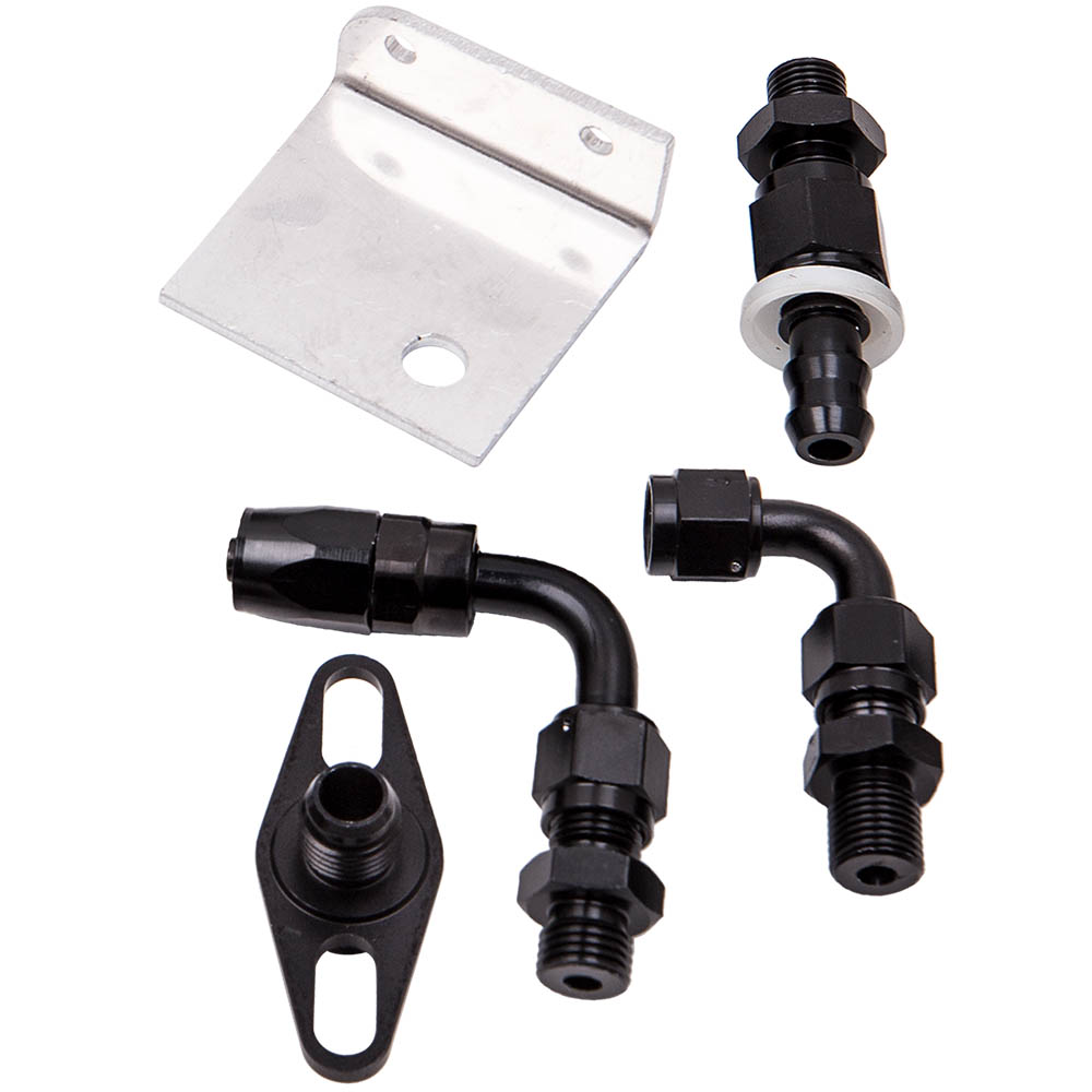 Universal Adjustable Fuel Pressure Regulator Kit 0-100PSI 300-800 hp New Set