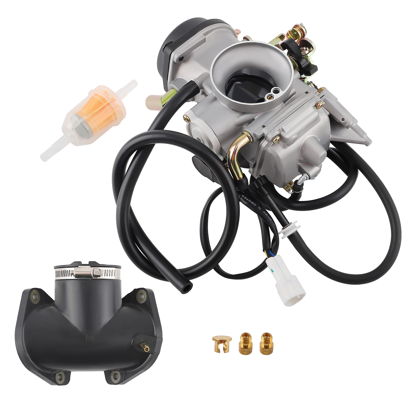 Carburetor Carb Kit w/Intake Manifold Boot for Yamaha Road Star XV1700 2002-2014