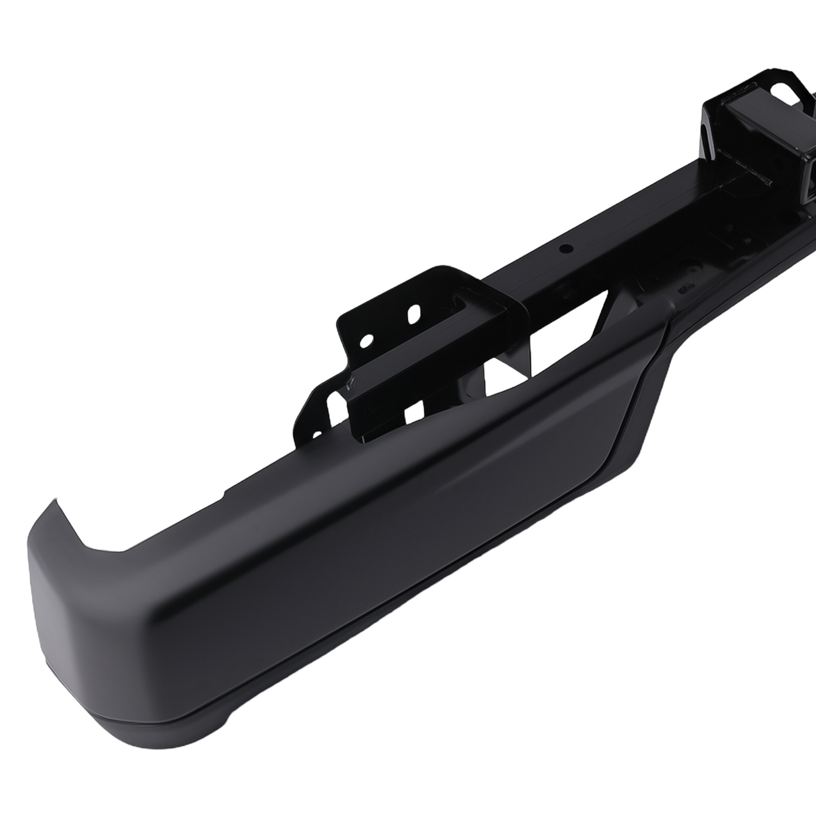 Black Rear Bumper for Ford F-150 2015-2020 FO1103188 W/Tow Hitch Steel