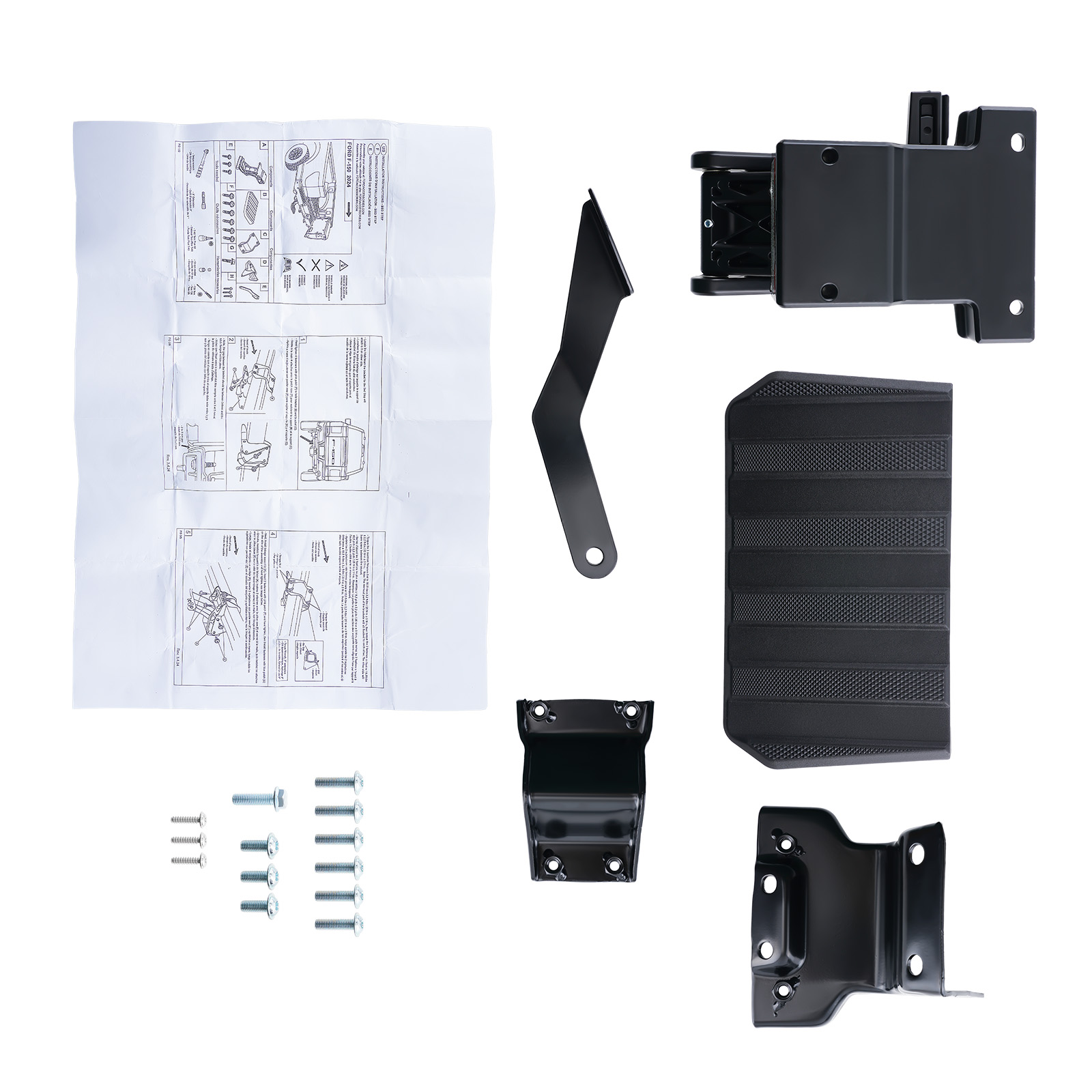 Truck Bed Step Tailgate for Ford F150 2024-2025 VRL3Z-17A958-A Black