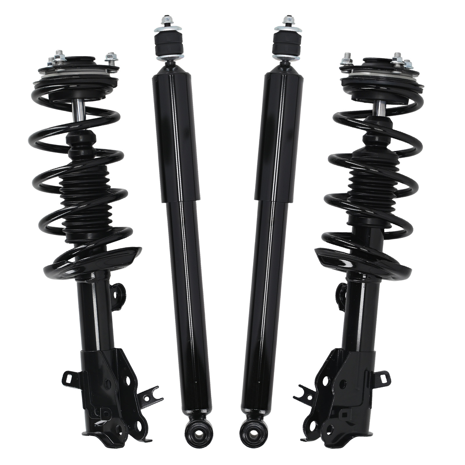Set(4) Front Rear Shock Struts w/ Coil Springs For 2013-2015 Honda Civic