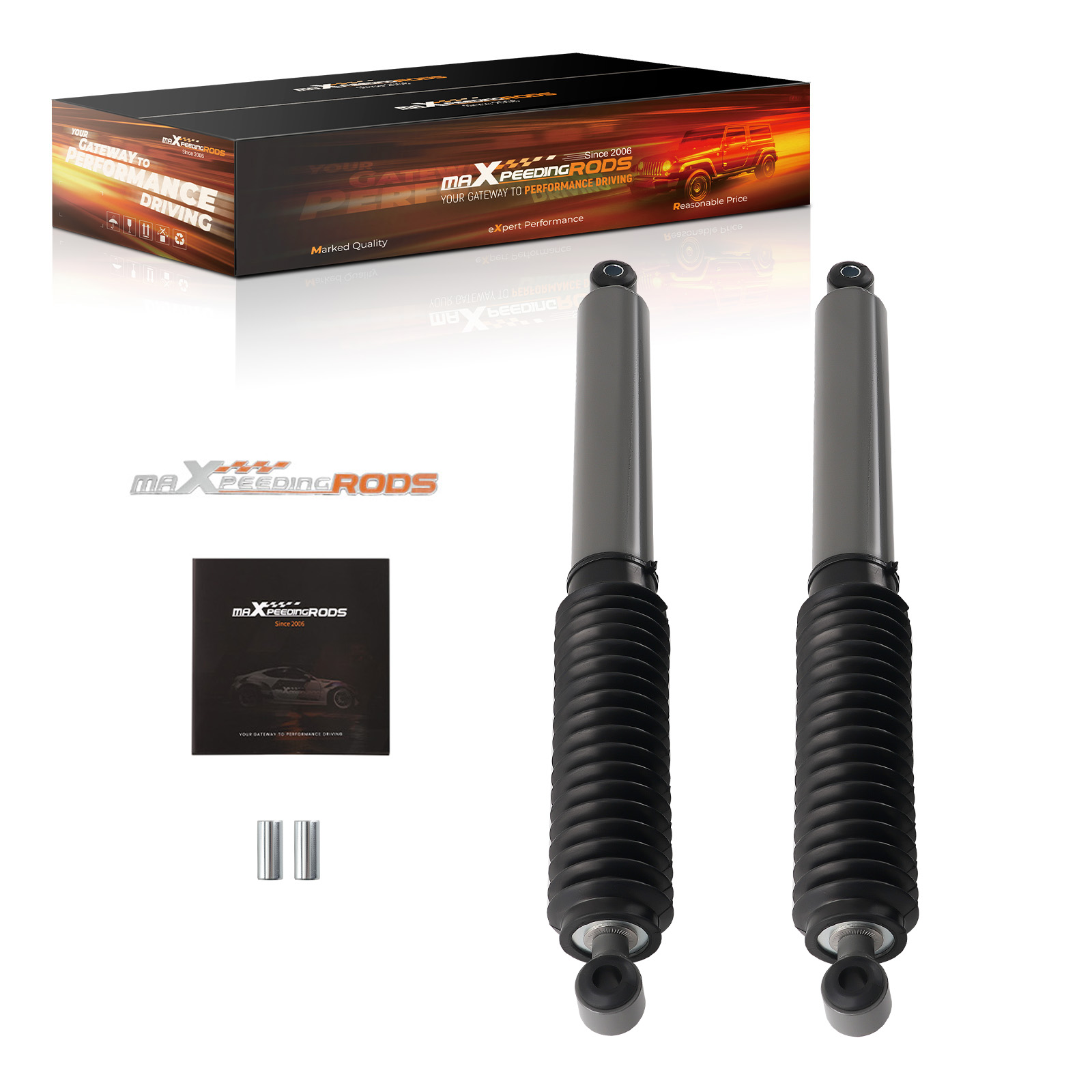 Front Shock for Ford F-250 F-350 Super Duty 1999-2004 4WD 0-1 Lift 2pcs