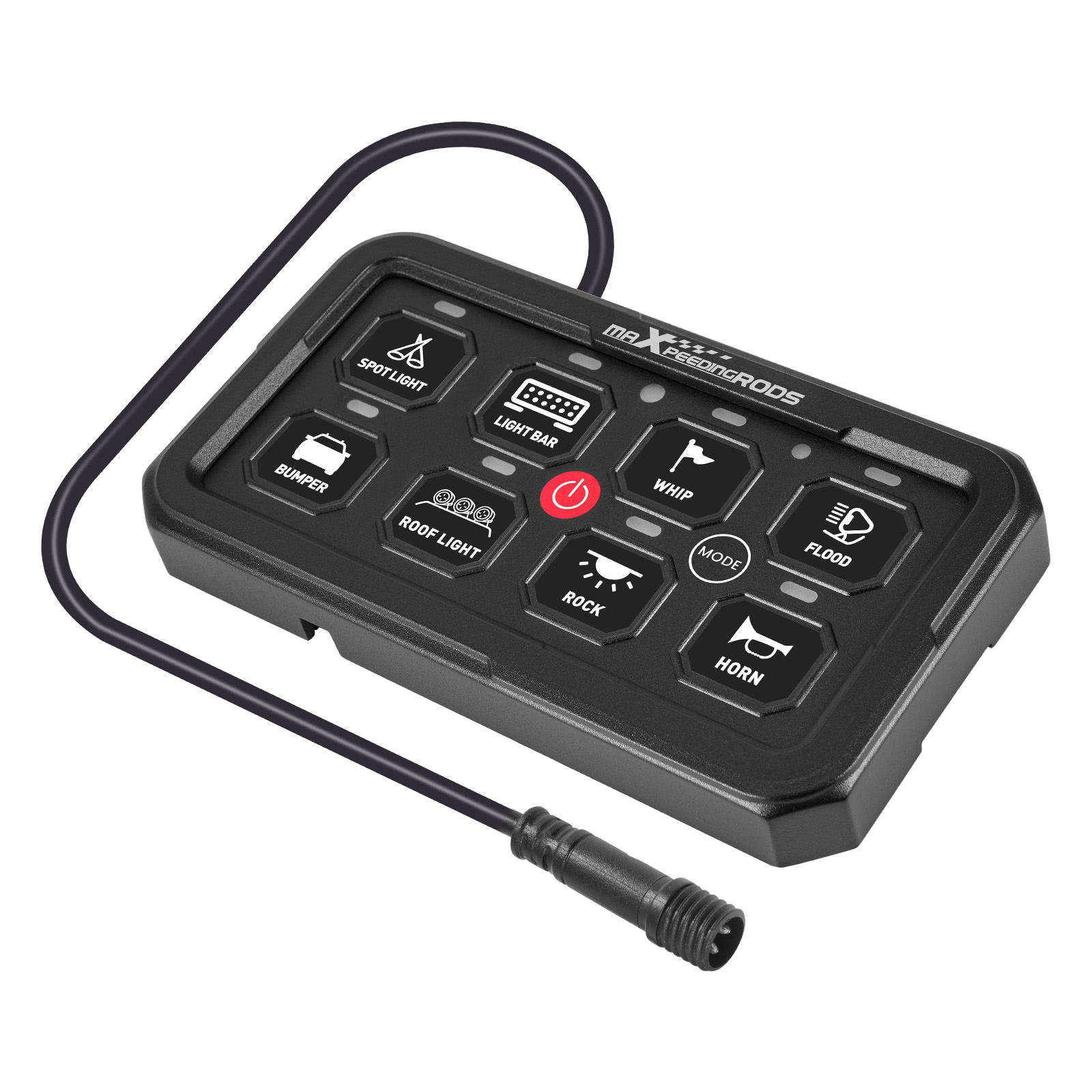 Pannello Comandi Touch Screen 8 Gang For Auto Pickup SUV Barca Offroad 12-24V