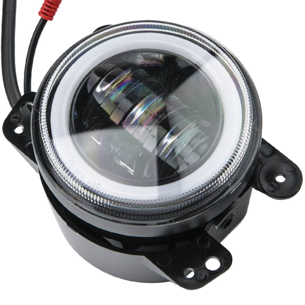 7inch LED Headlight + Fog Light Set for Jeep Wrangler TJ 1997-2006 RGB Angel Eye