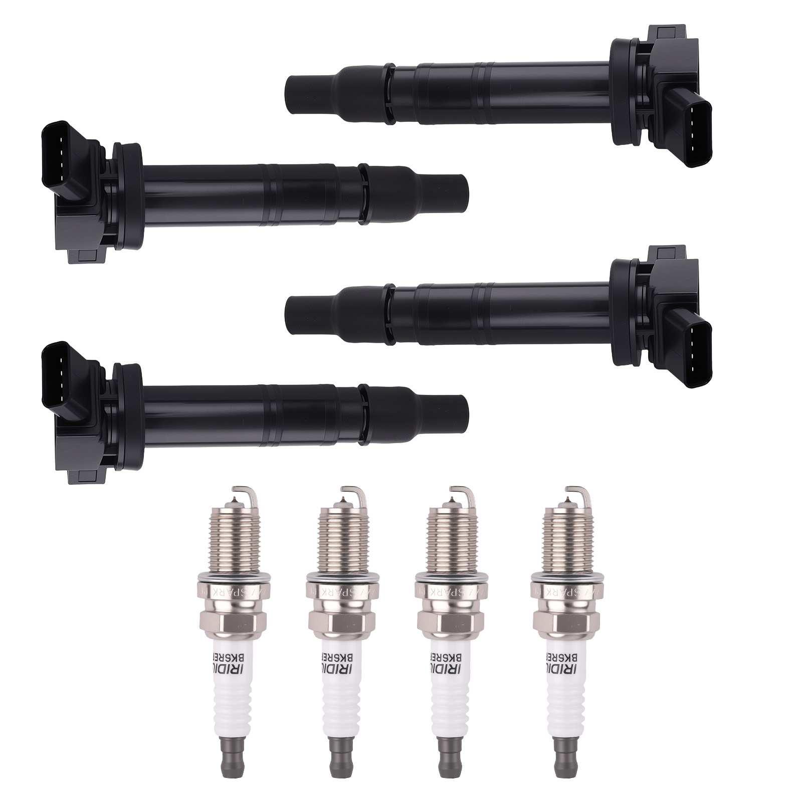4pcs Ignition Coils & Spark Plugs for Toyota Matrix Corolla 2.4 09-12 90919T2005