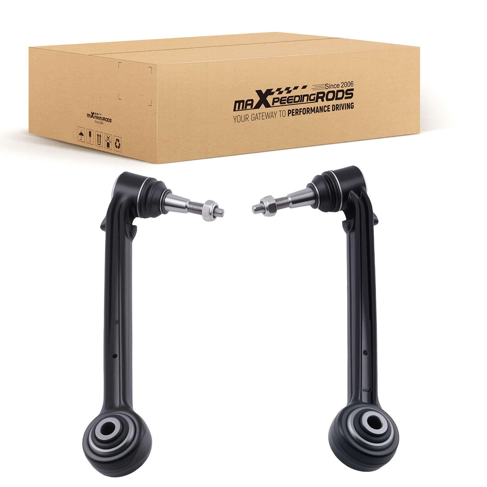 Pair Front Lower Rearward Control Arms w/ Ball Joints for 2010-2015 Chevy Camaro