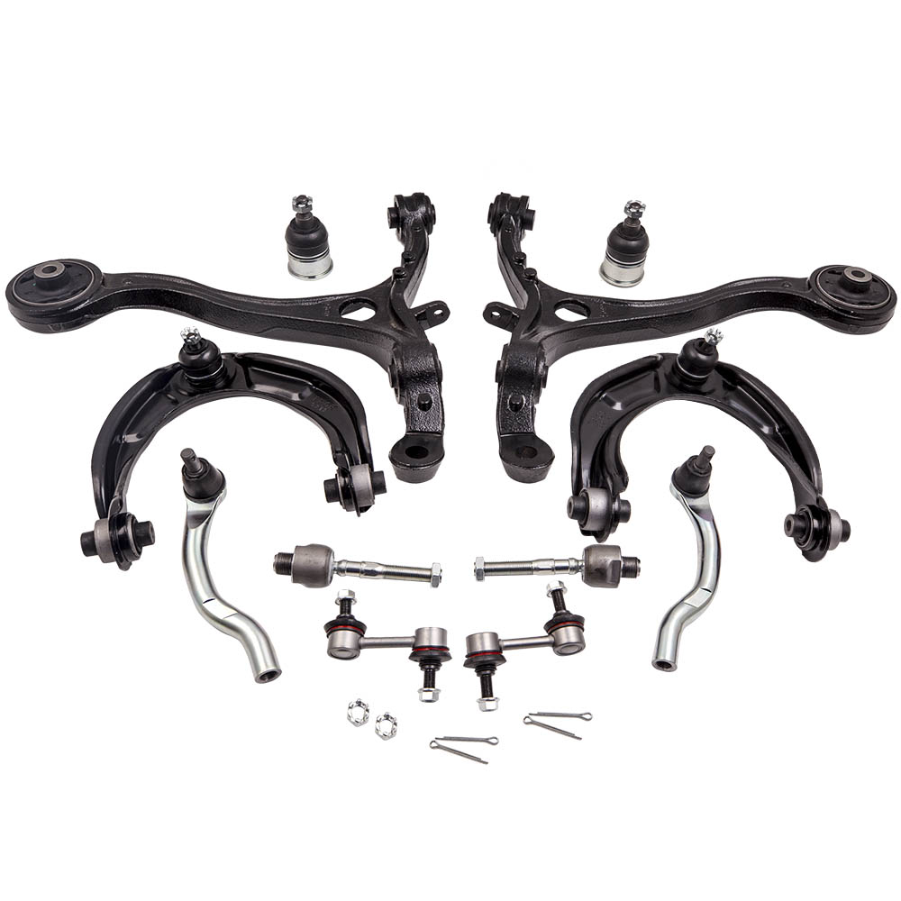 maXpeedingrods 12 ชิ้นด้านหน้าแขนควบคุมส่วนล่างและบูชสำหรับ Honda Accord 2008-2012 (SKU# CA-ACC0812-12)
