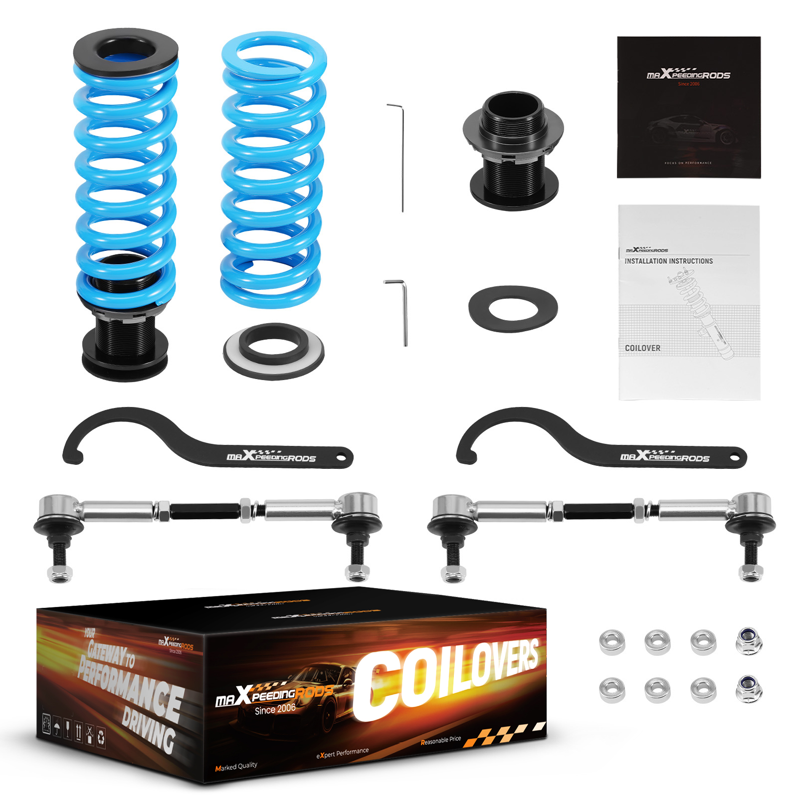 T6 Gewindefahrwerk for BMW 3er E90 E91 E92 E93 04-13 Touring Coupé Cabrio