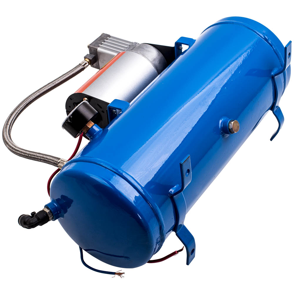12V Air Compressor Truck Pickup On Board Air Horn 150PSI DC With 6