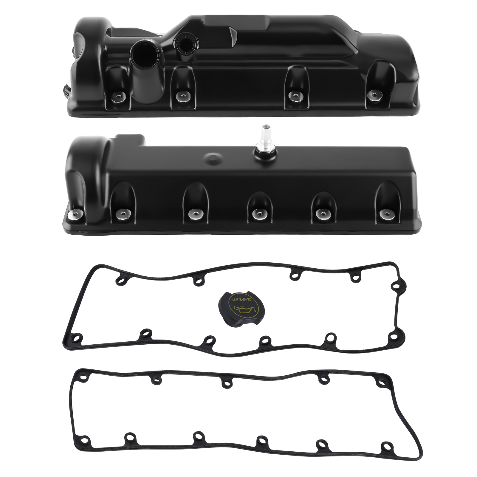 2pcs Aluminum Engine Valve Cover for Ford E150 E250 F150 Lincoln Town Car 4.6L