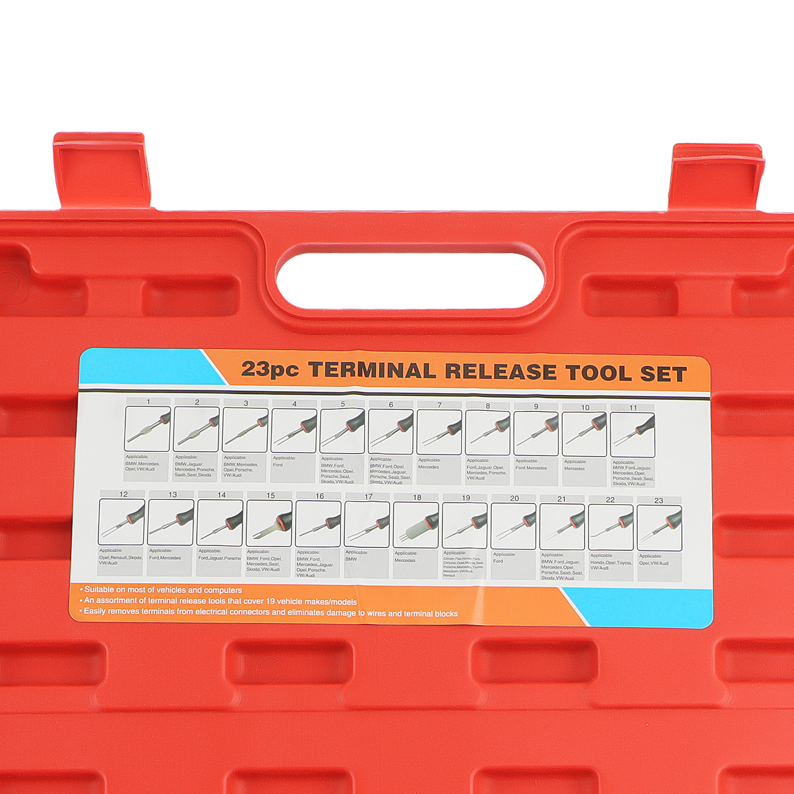 23Pcs Car Terminal Removal Tool Set Wire connector Pin Release Extractor Puller