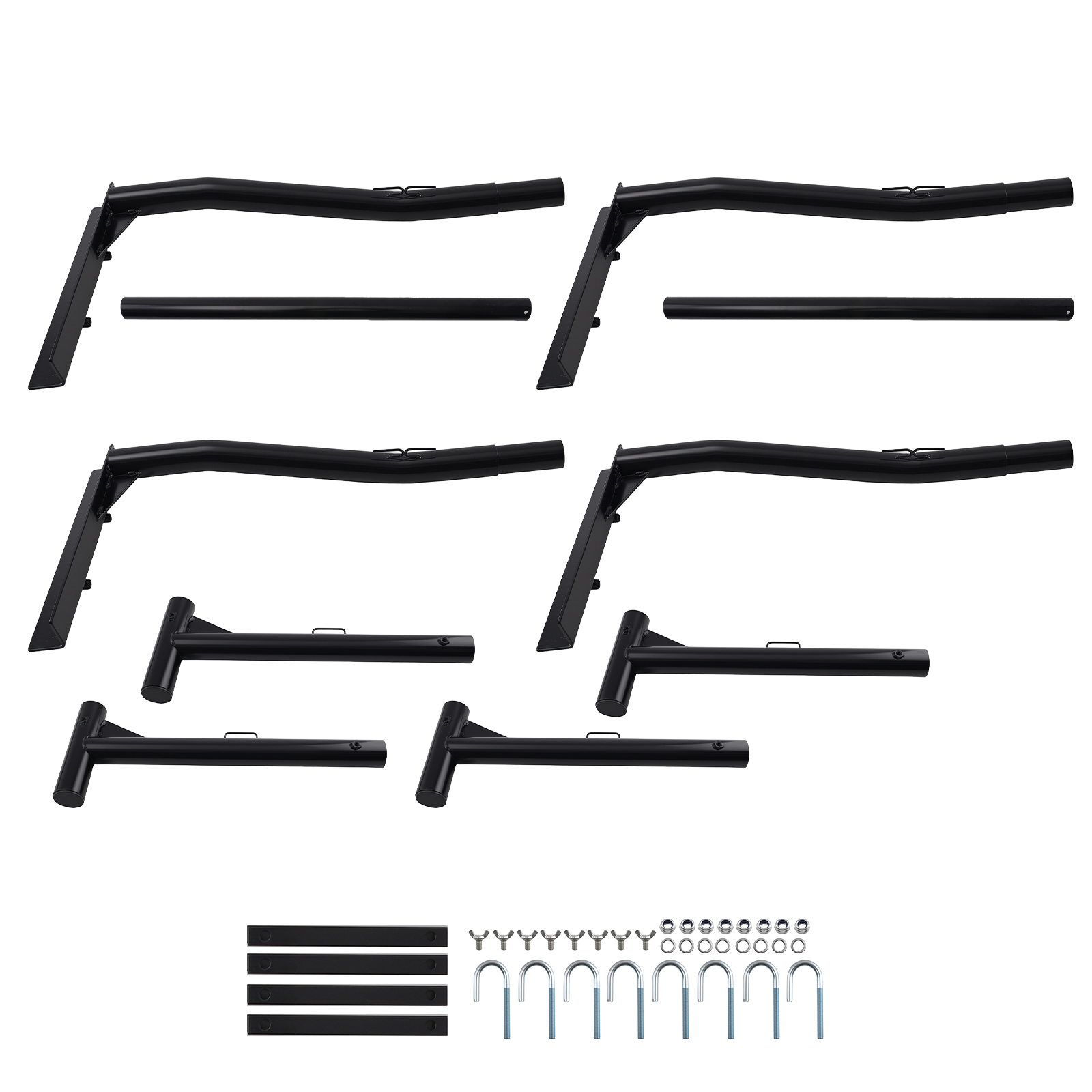 2 Bars Truck Ladder Rack for Ford F150 Chevy Silverado Dodge Ram 1500