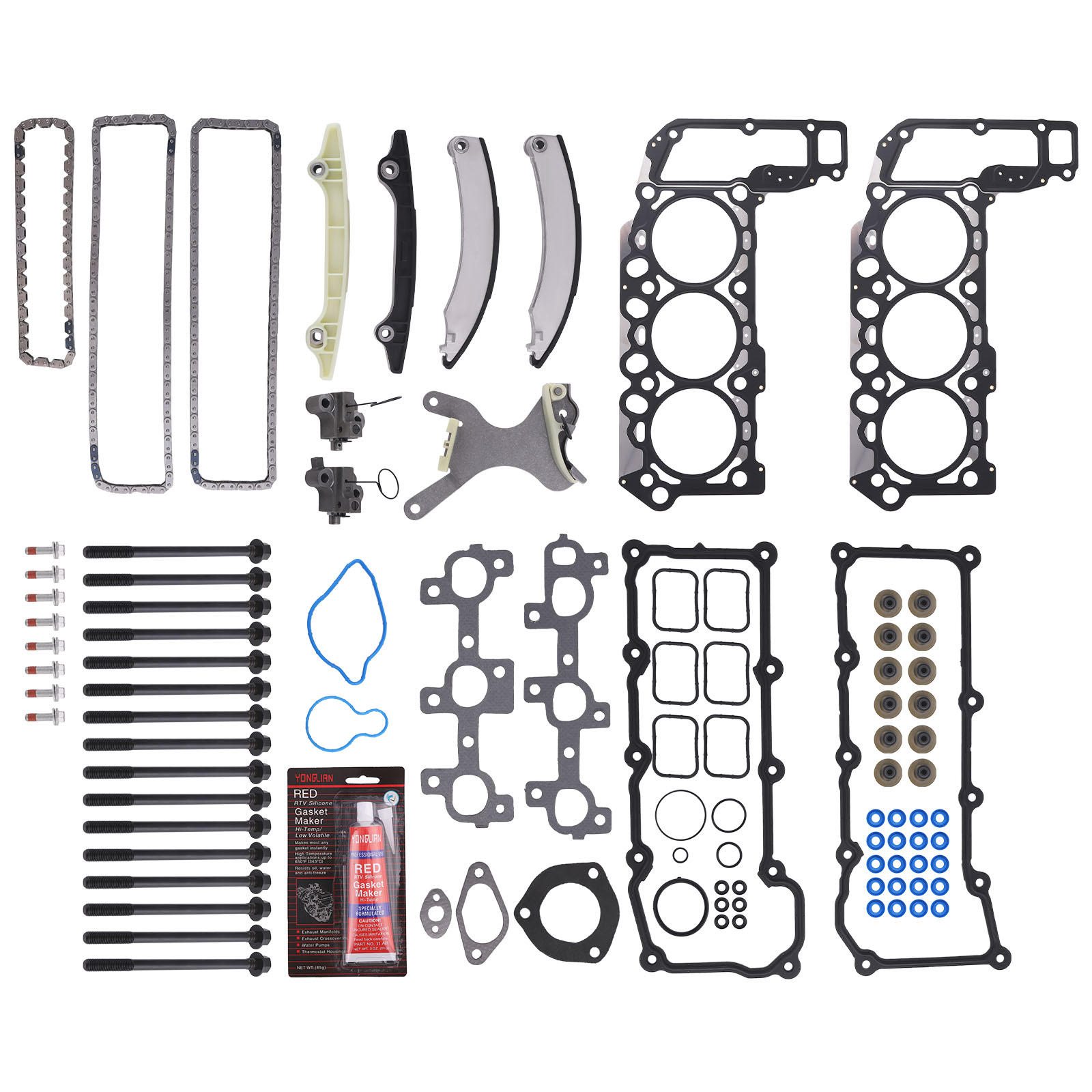Timing Chain Head Gasket Set for Jeep Liberty 3.7L SOHC 2002-2005 HS26229PT