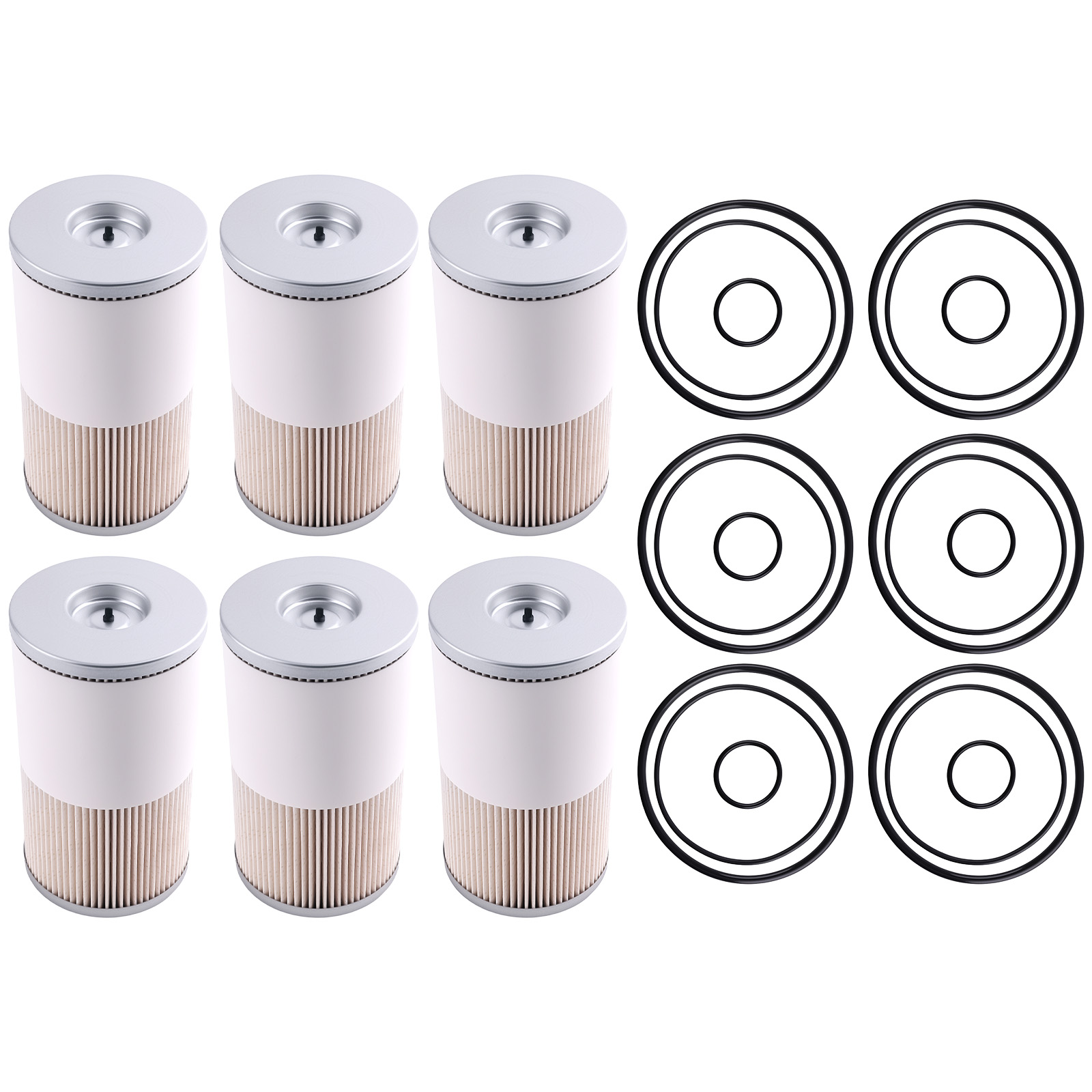 6x New Fuel Water Separator Filters for Stratapore 10 Micron FS19729 2586814C1